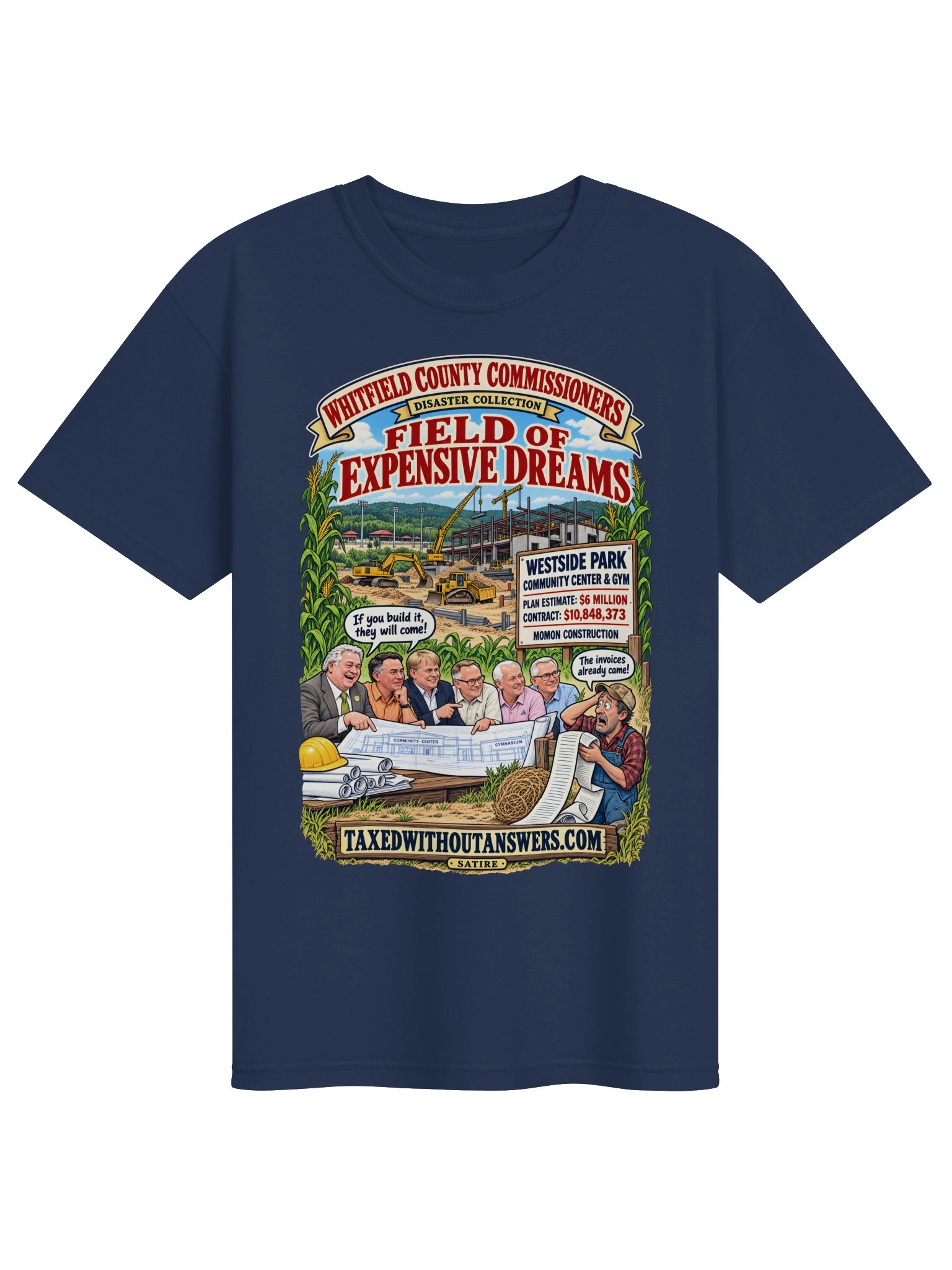 Westside Park shirt: “Field of Expensive Dreams” — Commissioners Disaster Collection product image (1)