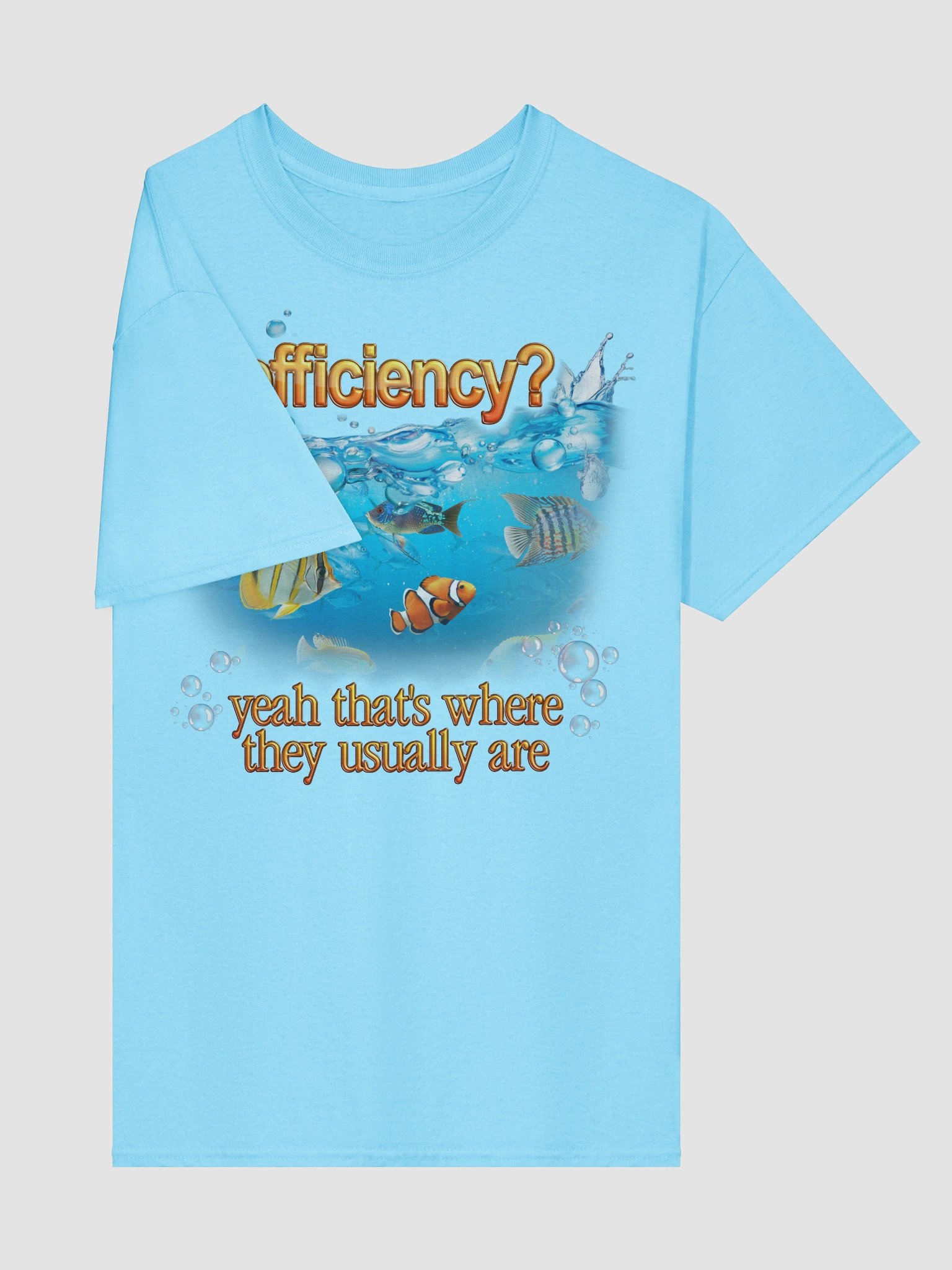 Efficiency Fish Pun T-shirt product image (17)