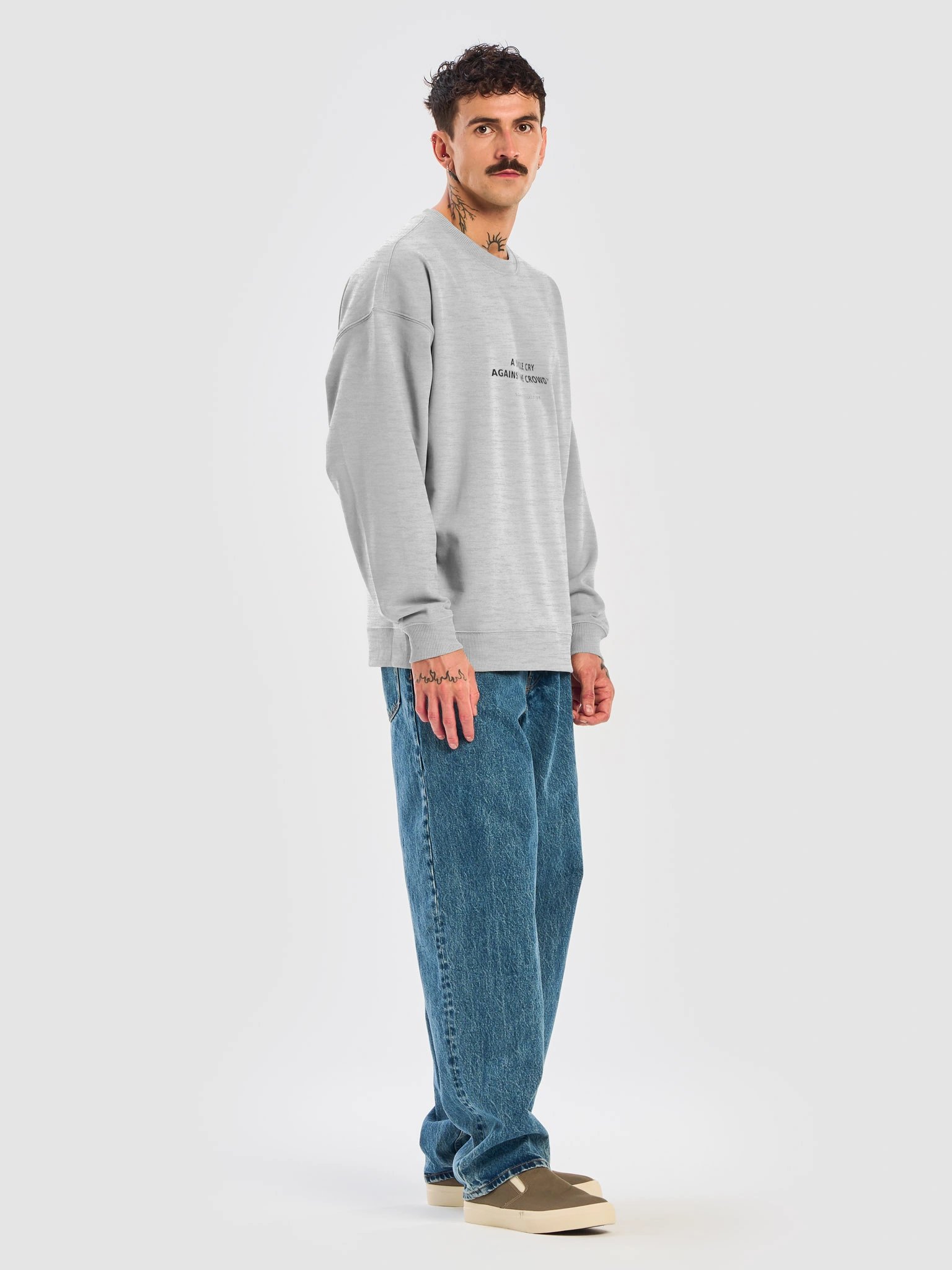 A Single Cry Against the Crowd™ — Signature Essential Oversized Sweatshirt | Beyond Homelands™ product image (7)
