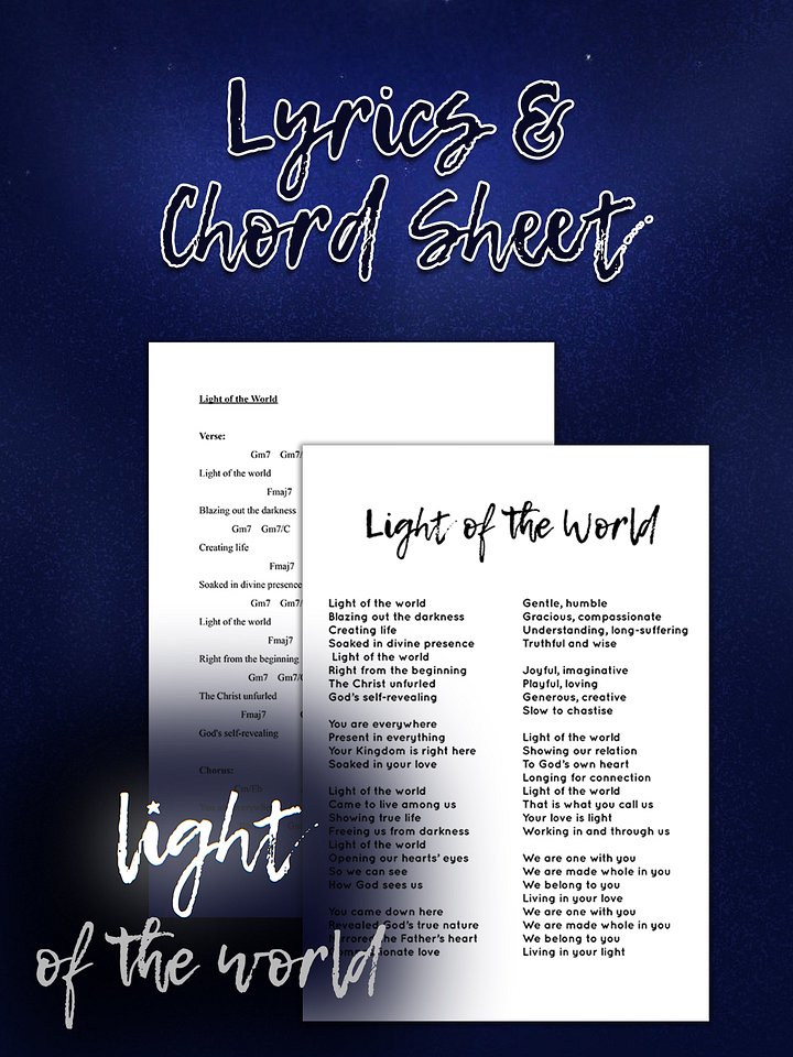 Light of the World Lyrics & Chord Sheets product image (1)