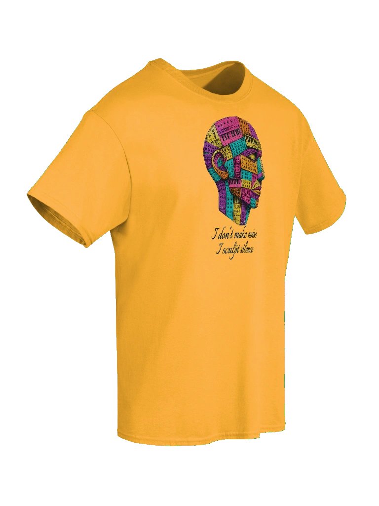 I DONT MAKE NOISE, I SCULPT SILENCE, by Frank Fonik Unisex t-shirt product image (10)