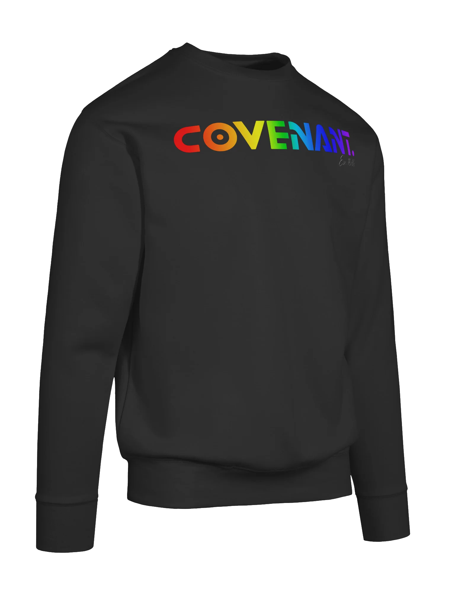 COVENANT. Rainbow Faith Statement Sweatshirt — His Promise Still Stands product image (50)