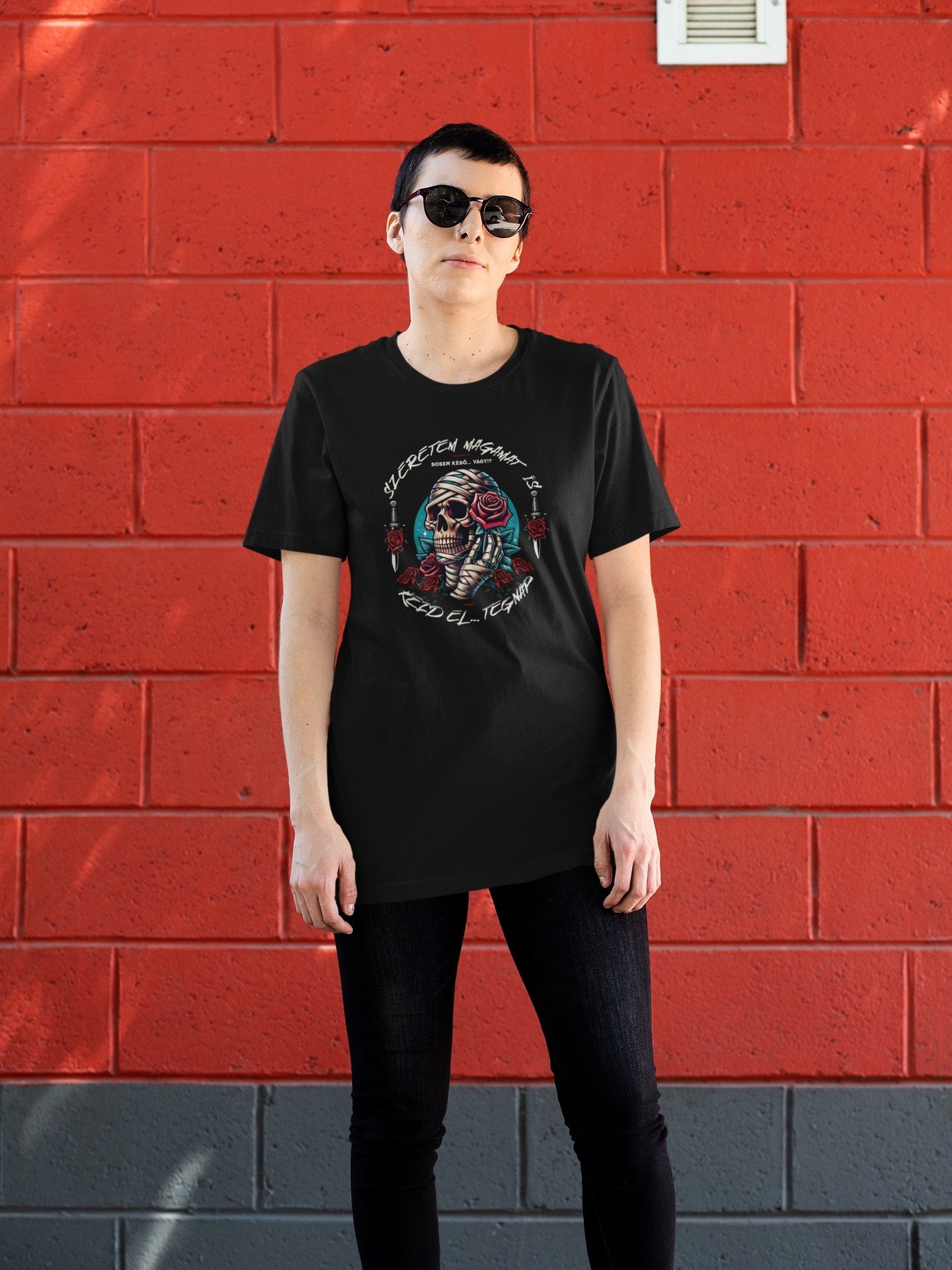 Self-Love Matters! Bella + Canvas Unisex T-shirt_R3CVR.i by EQALL® Originals_Red / Beige product image (3)