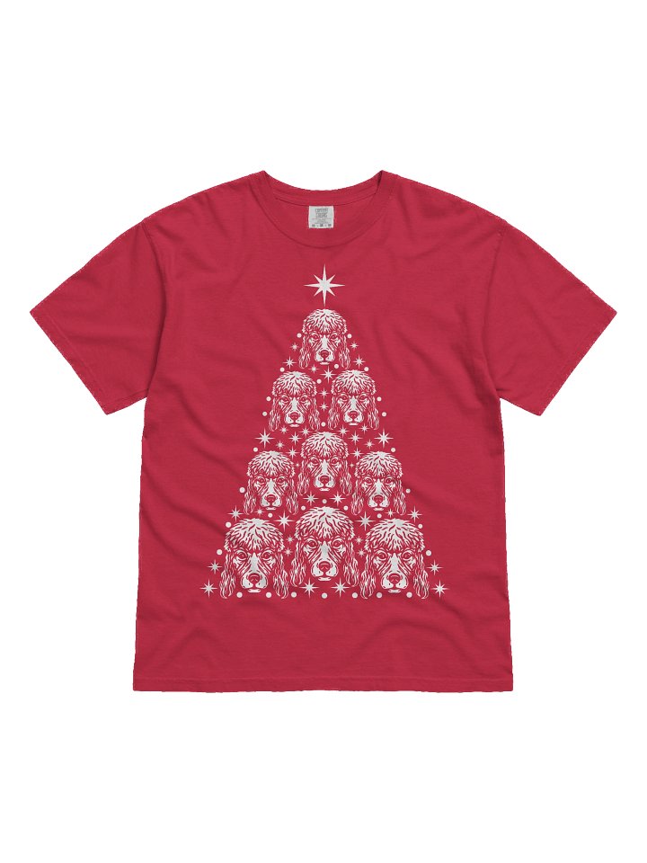 Standard Poodle Christmas Tree T-Shirt product image (2)
