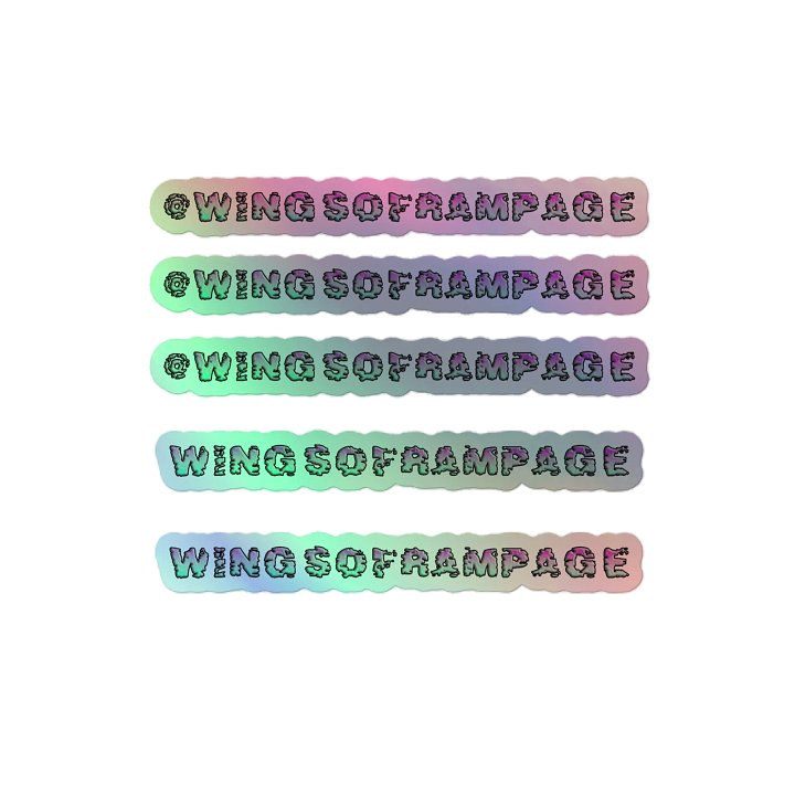 WingsOfRampage Holographic Sticker Sheet product image (2)