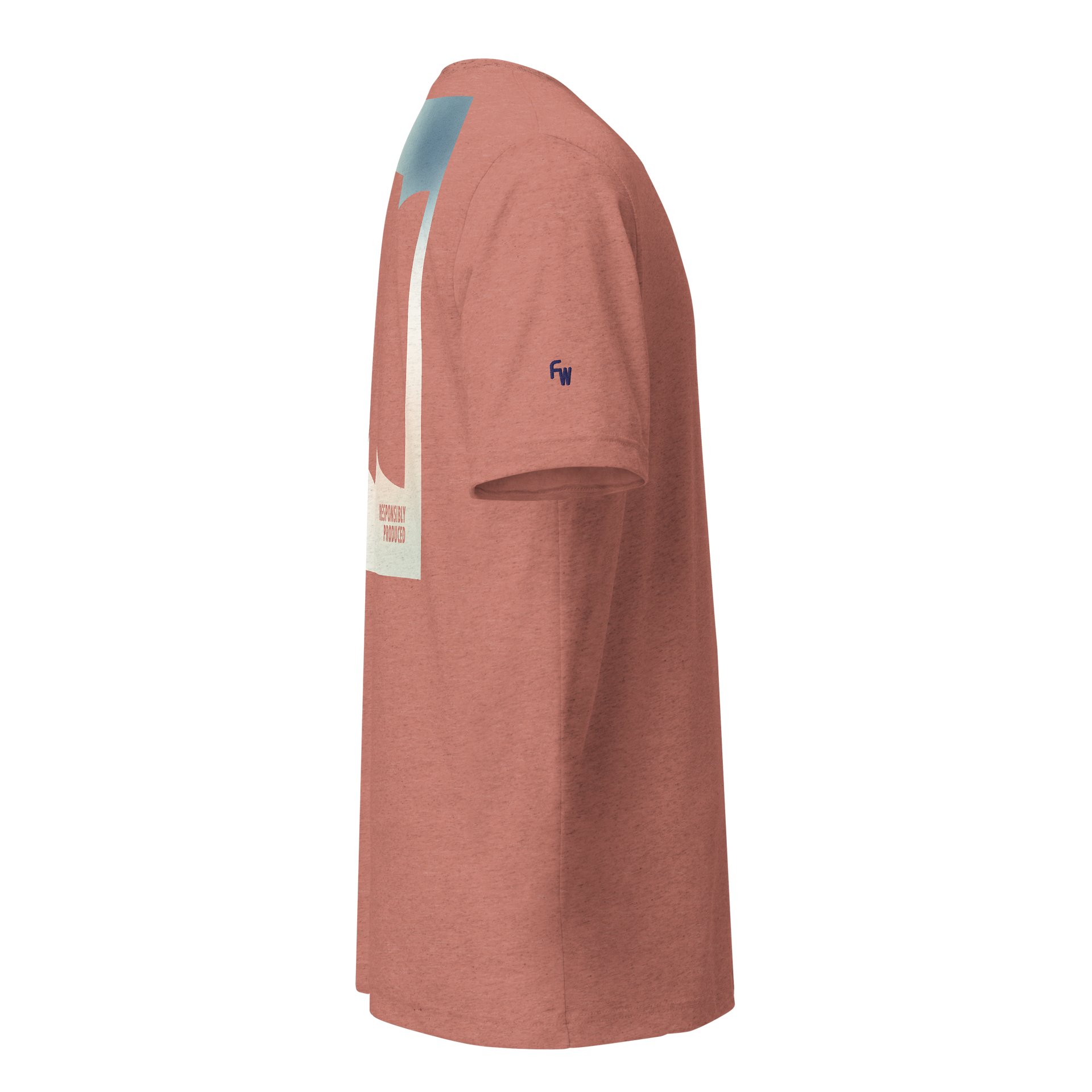 Embroidered Monogram T-Shirt in Mauve Red with Backprint product image (11)