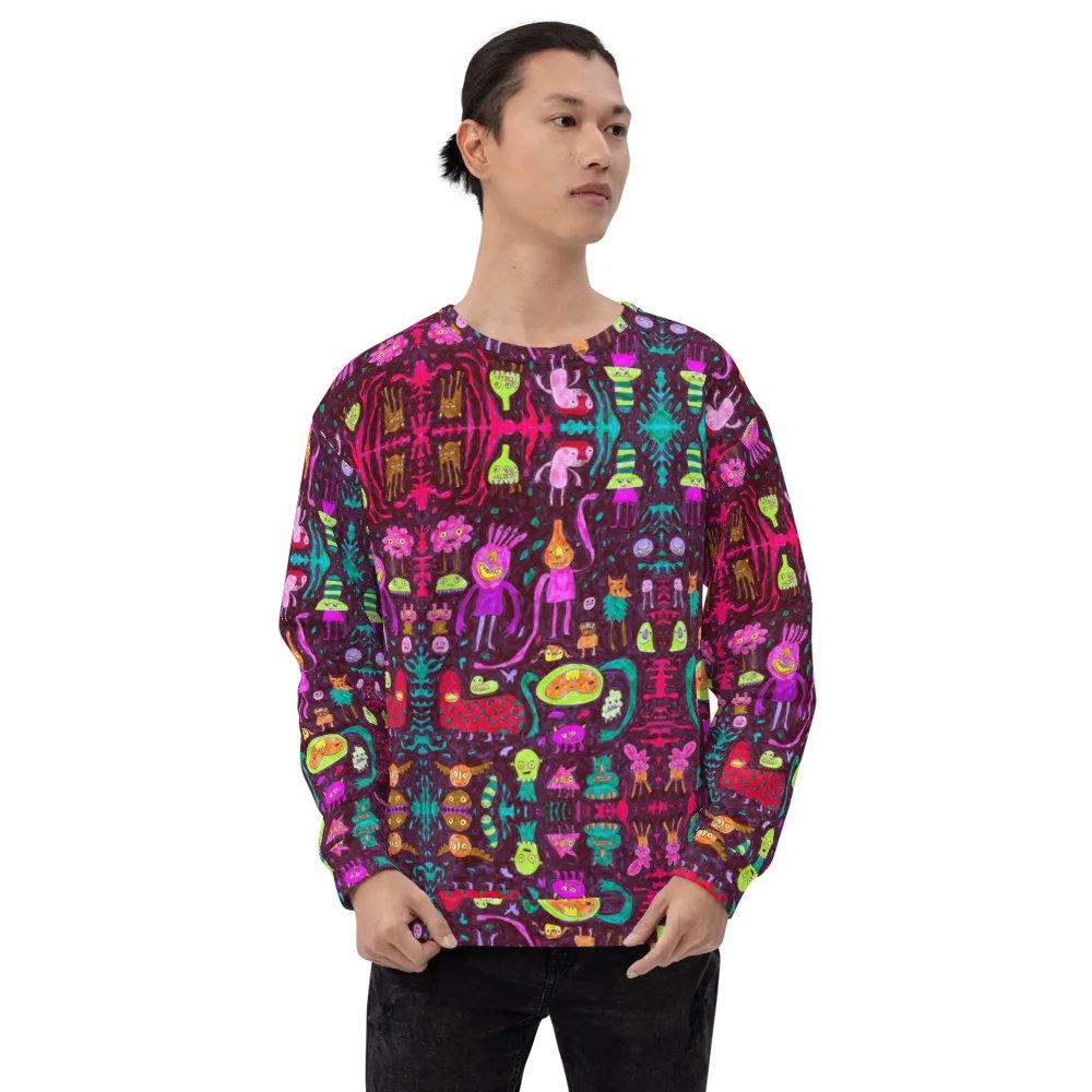Abstract Darker Doodle Creatures Unisex Sweatshirt product image (3)