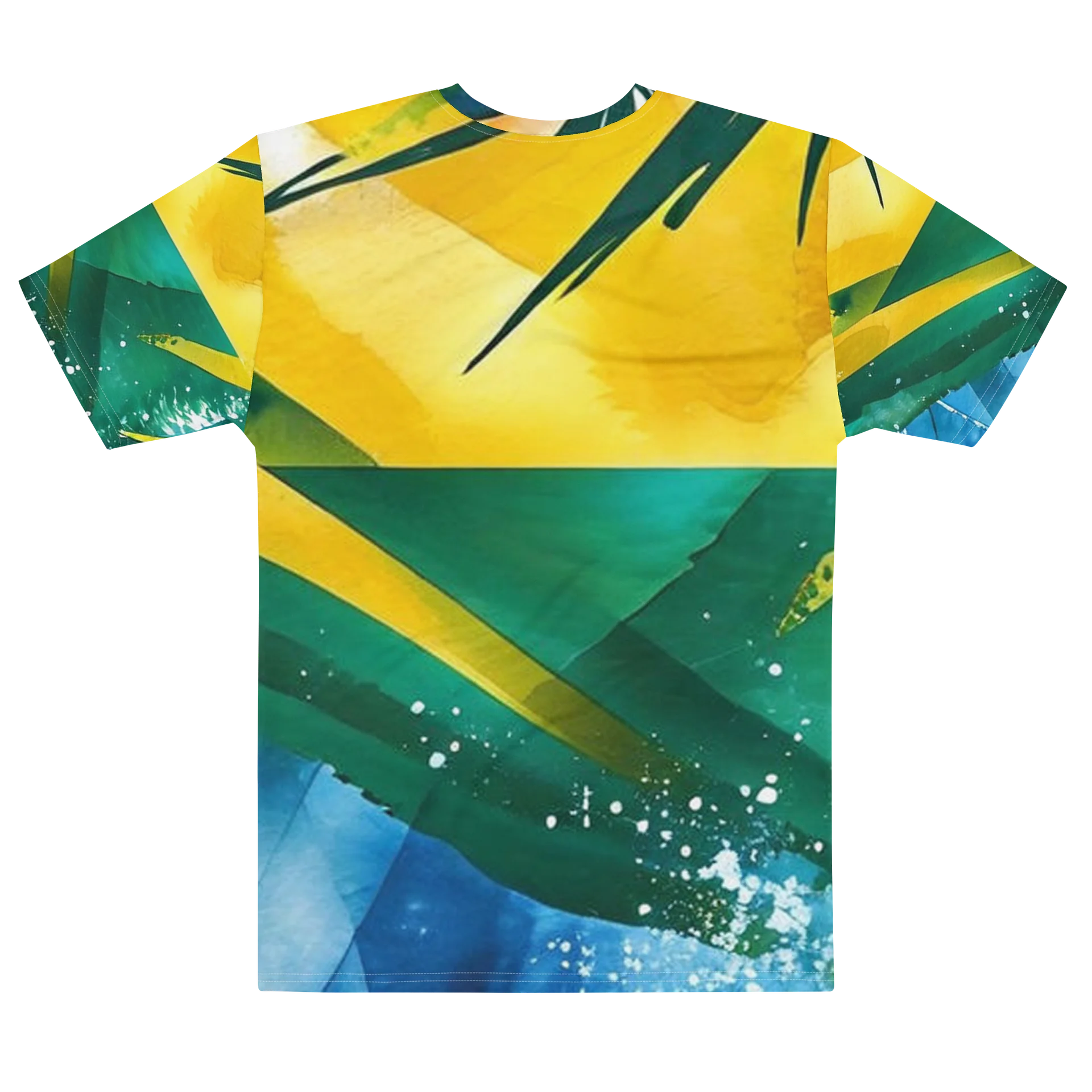 St. Vincent and the Grenadines - SVG Abstract Diplomat Print | Men’s Cotton Crew Neck T-Shirt product image (4)