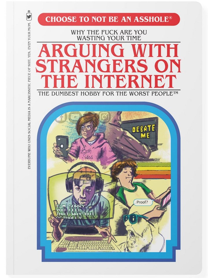 Arguing With Strangers On The Internet blank journal product image (1)