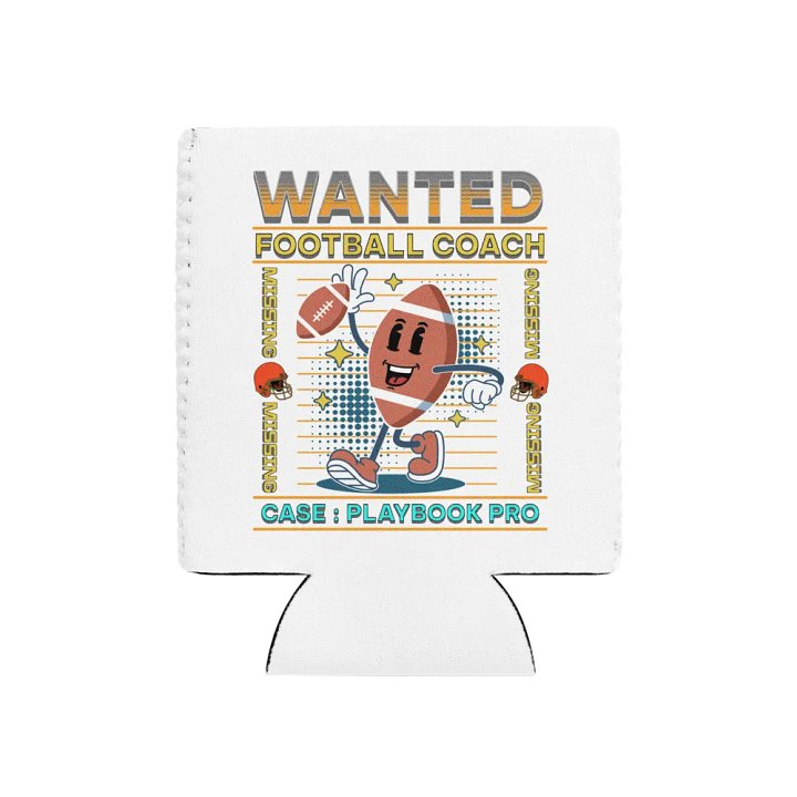 Wanted Coach Football Can Cooler product image (1)