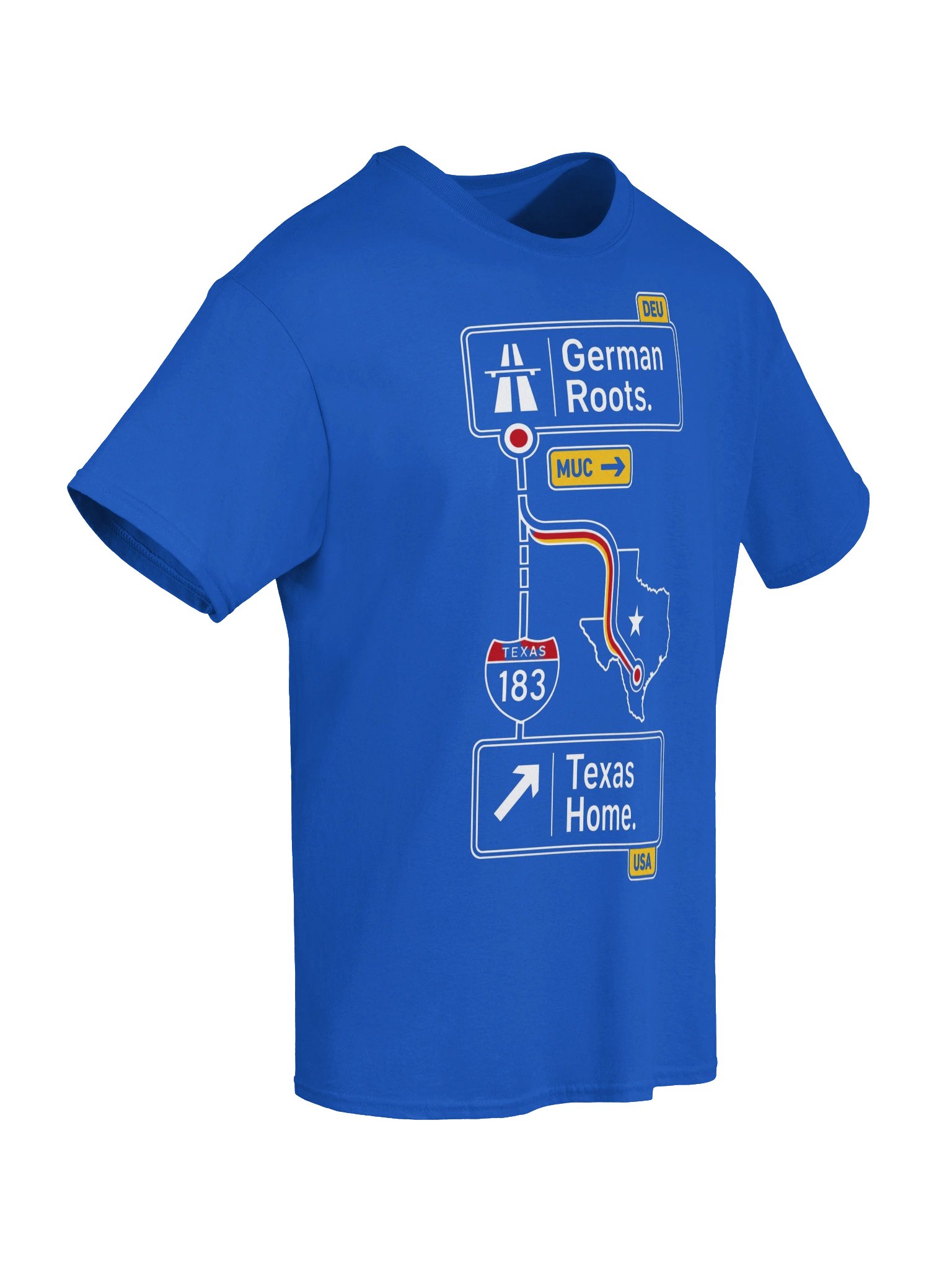 German Roots Texas Home Highway Sign Tee product image (7)