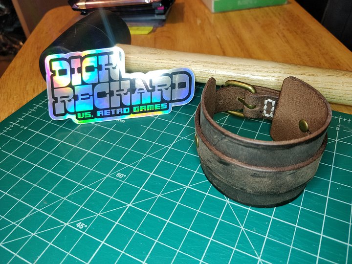 Brown 1 Band Leather Cuff 0A product image (1)