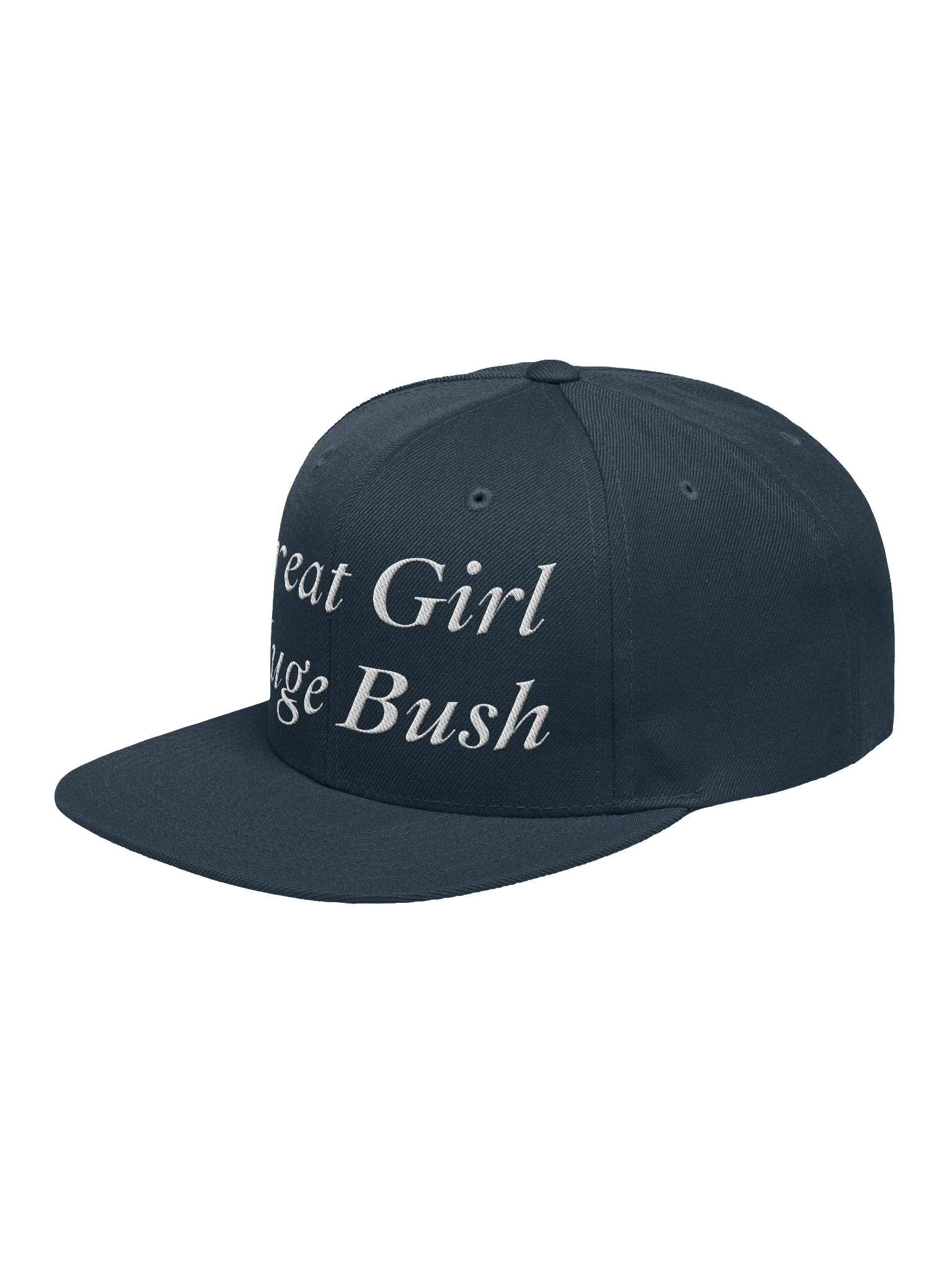 Great Girl Huge Bush Embroidered Snapback Hat, Funny Adult Humor product image (23)