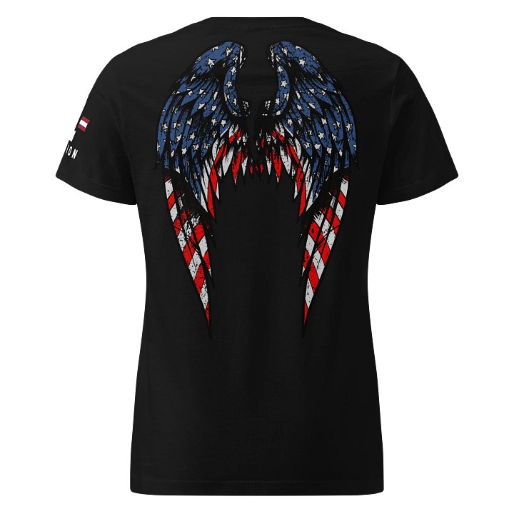 American Flag Angel Wings Women's Fit product image (1)