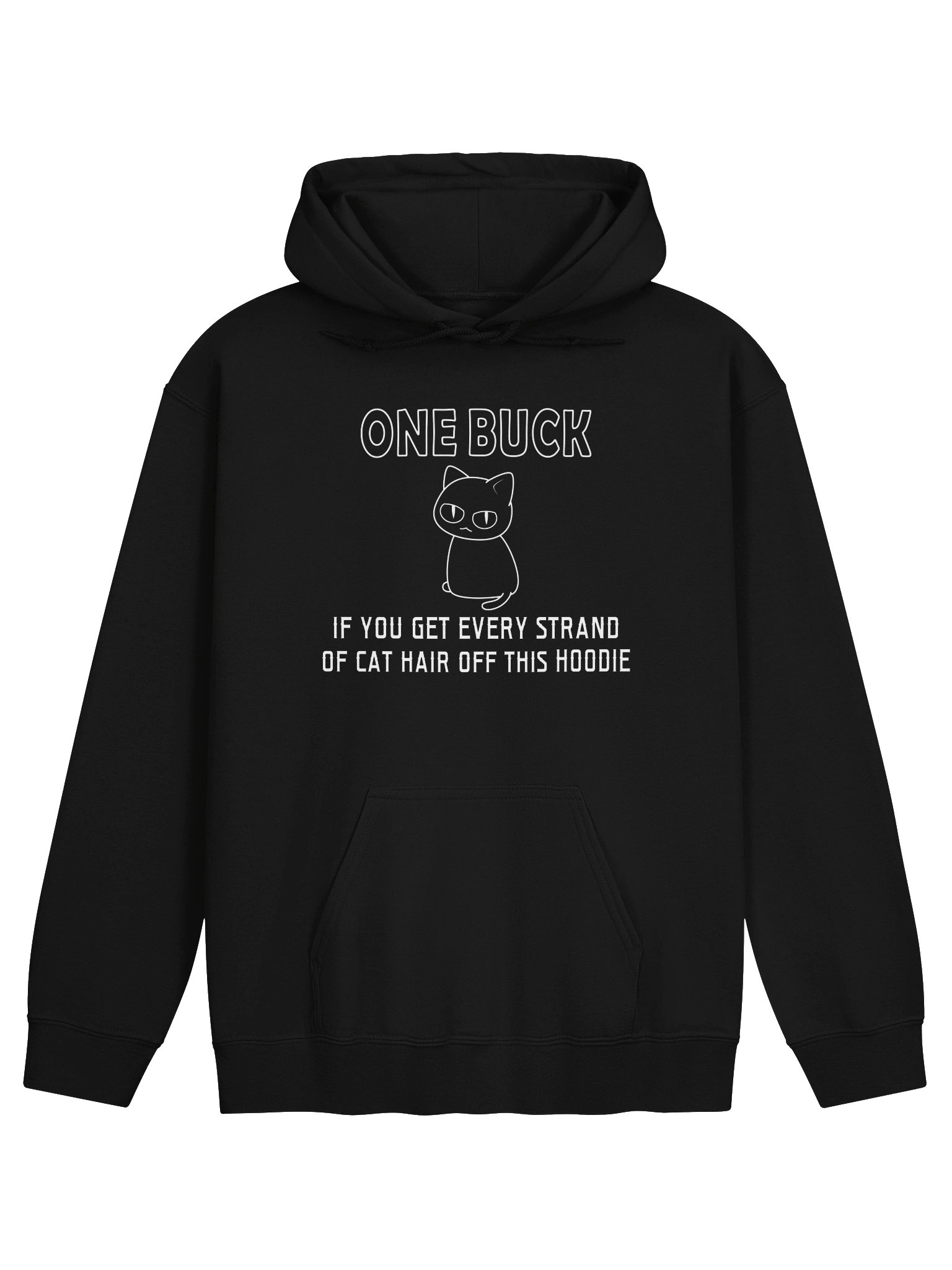 Cat Hair on Hoodie - Unisex Adult Hoodie product image (1)
