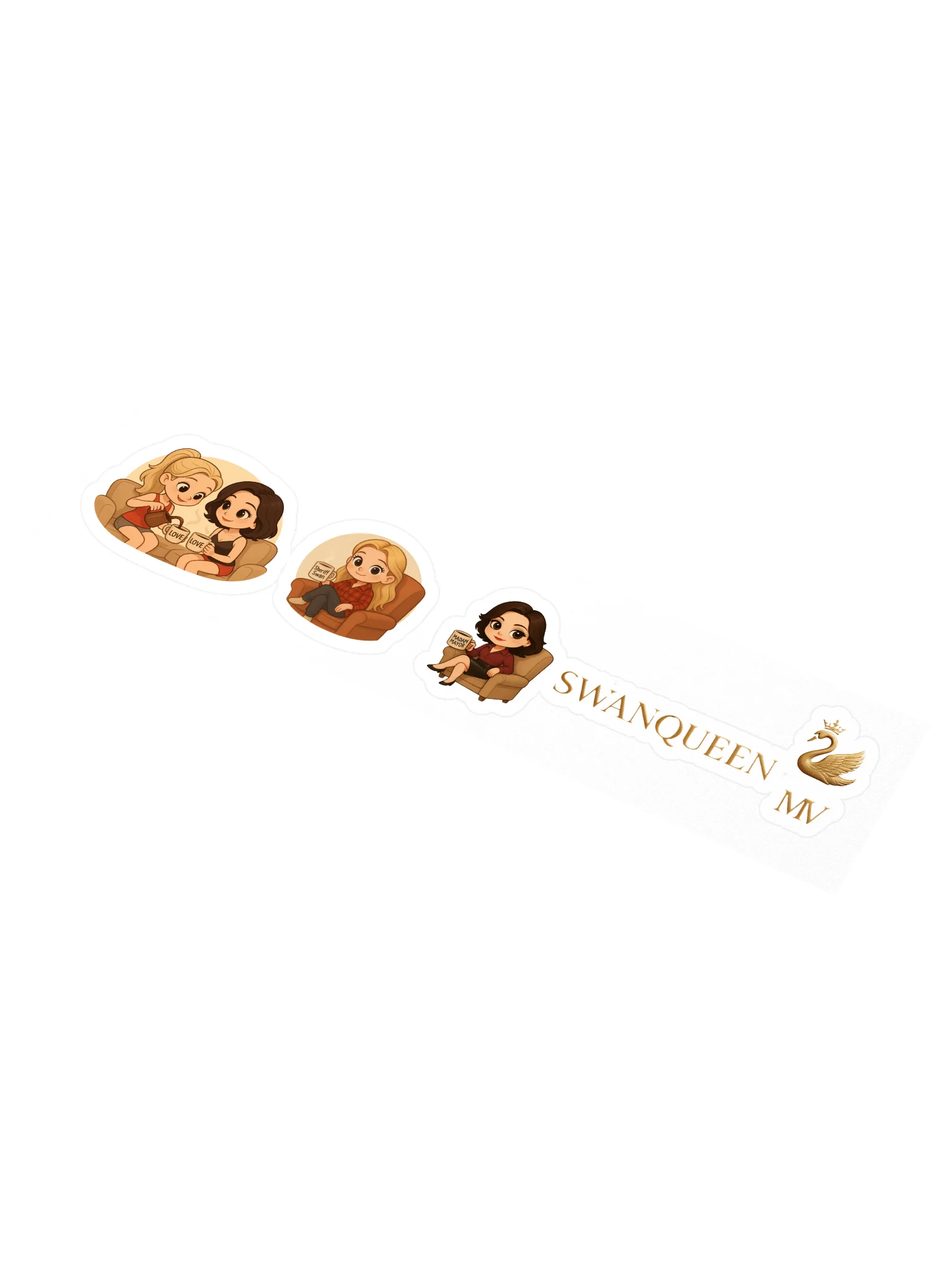 SwanQueen Mini Sticker Pack product image (1)