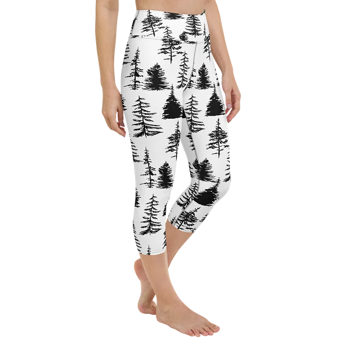 Forest Scatter All-Over Print Yoga Capri Leggings product image (2)
