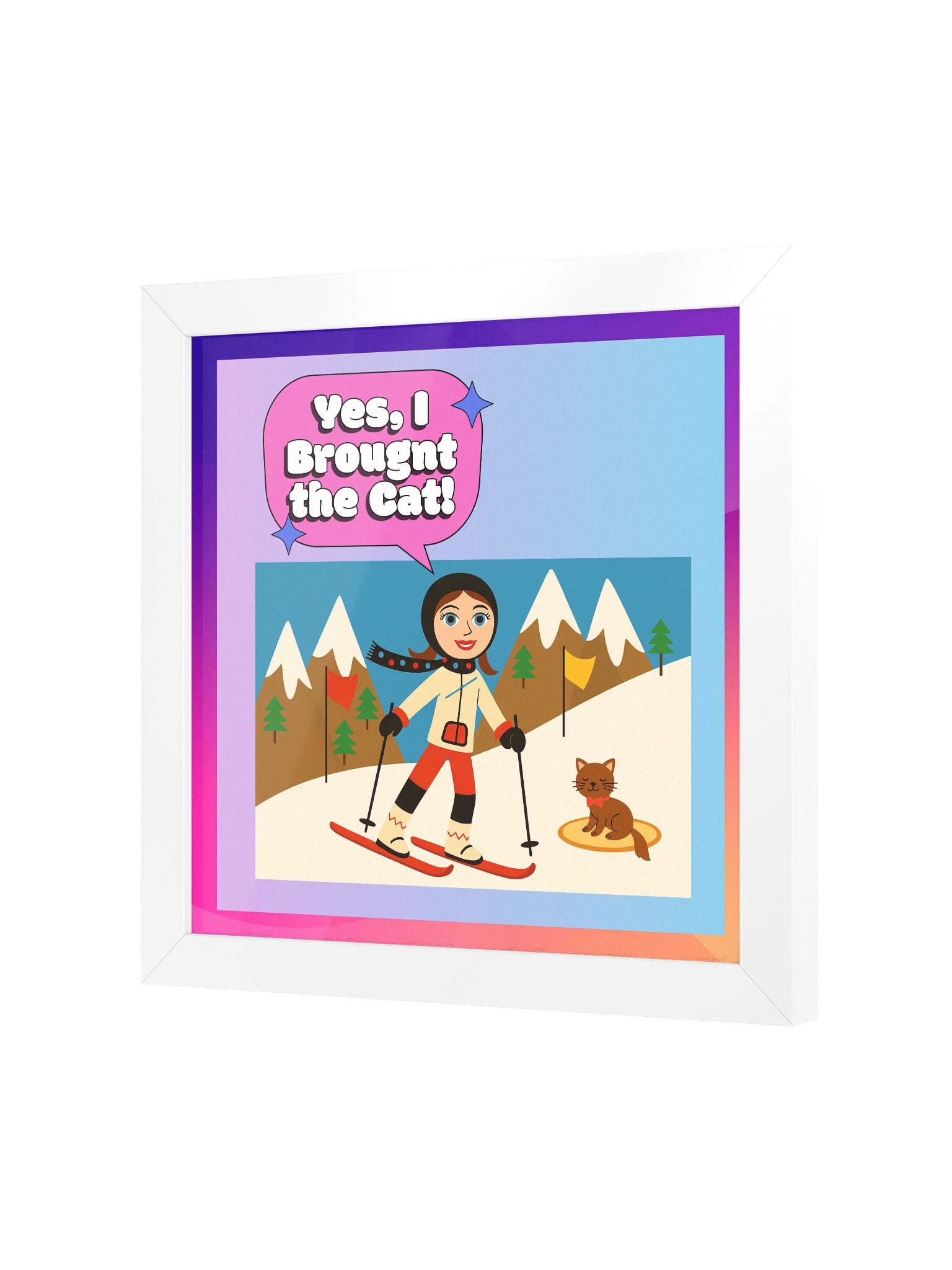 Yes, I Brought the Cat Print product image (18)
