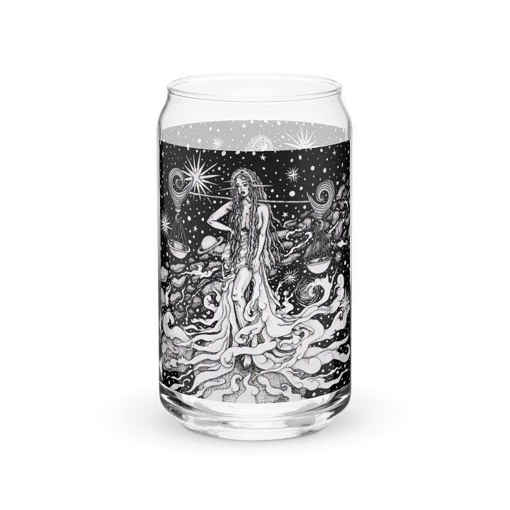 Libra Zodiac Can-Shaped Glass product image (1)