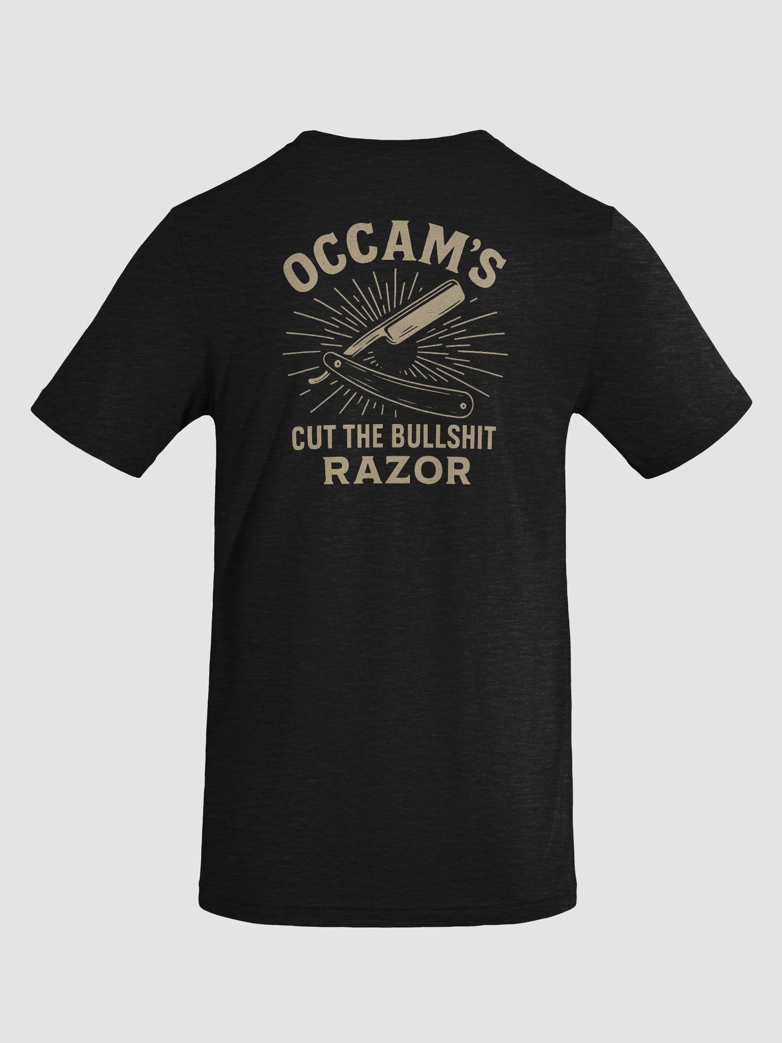 Occam’s Razor – Cut the Bullshit Fitted Tee product image (4)
