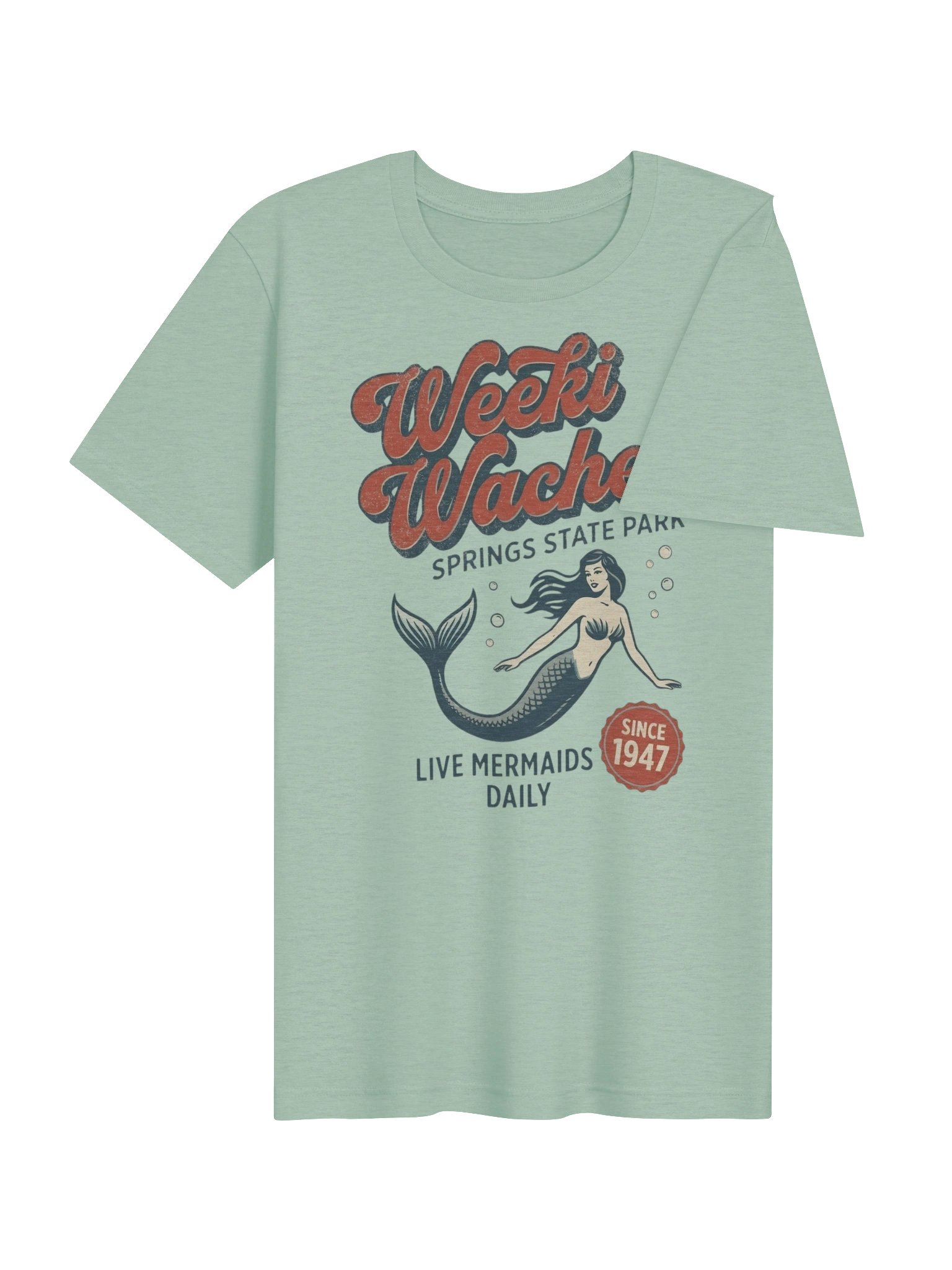 Weeki Wachee Retro Mermaid Tee product image (4)