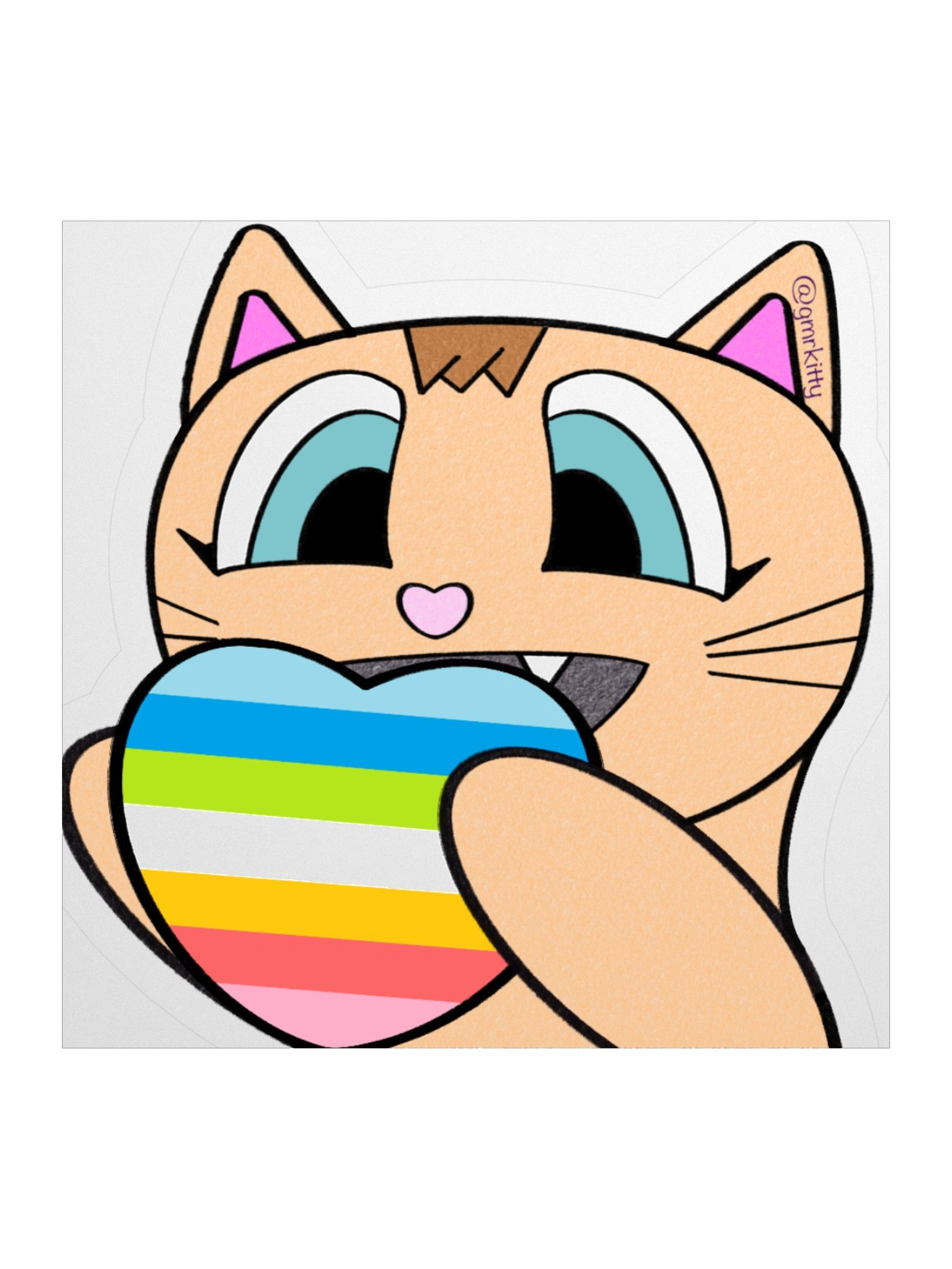 Queer Pride Kitty Sticker product image (3)