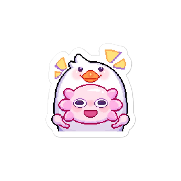 Duck A'lotl Kiss-cut Vinyl Sticker product image (1)