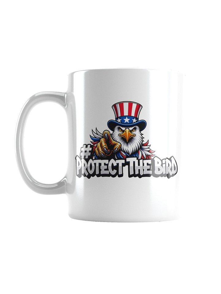 #ProtectTheBird White Glossy Mug ☕🦅 product image (2)