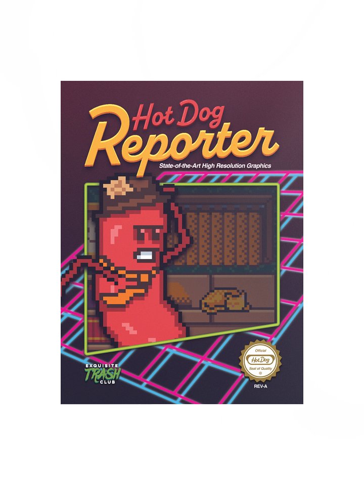Hot Dog Reporter Box Art Poster product image (1)