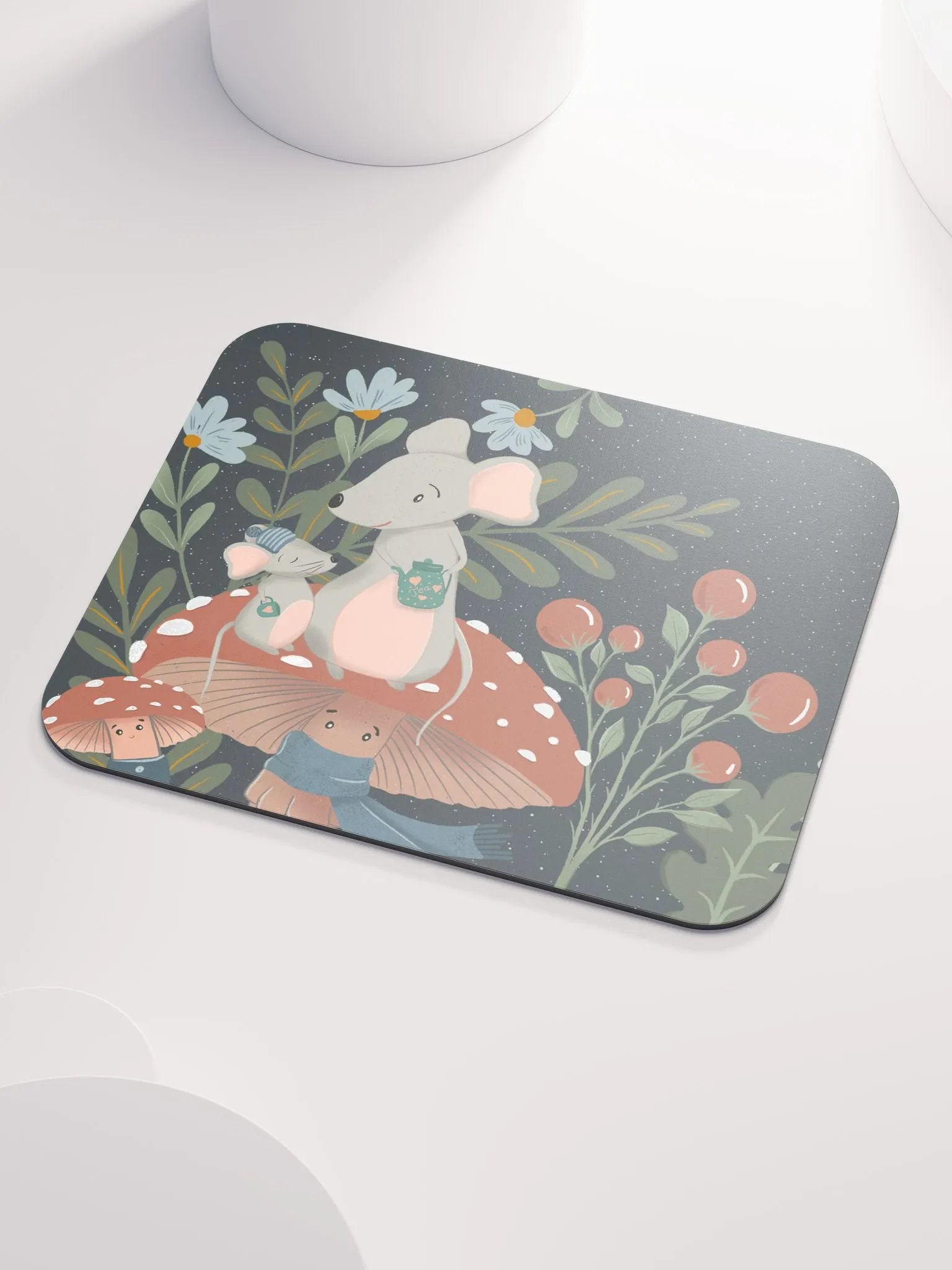 Moonlit Forest Love Mouse Pad product image (3)
