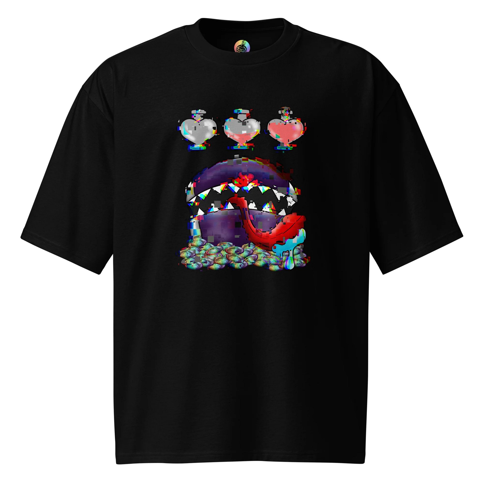 Glitched Mimic Oversized Heavy T product image (1)