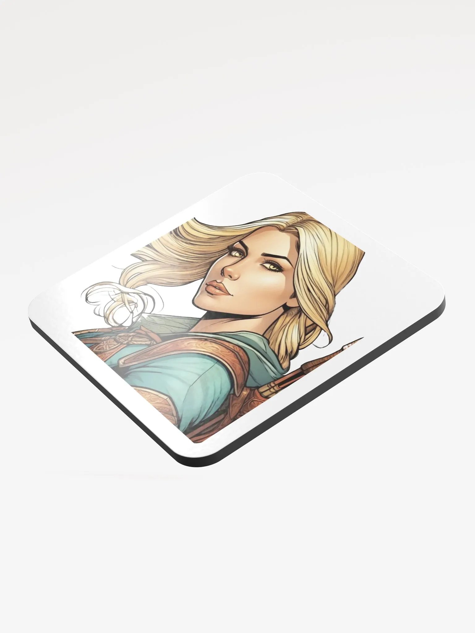Warrior Maiden Cork Coaster product image (3)
