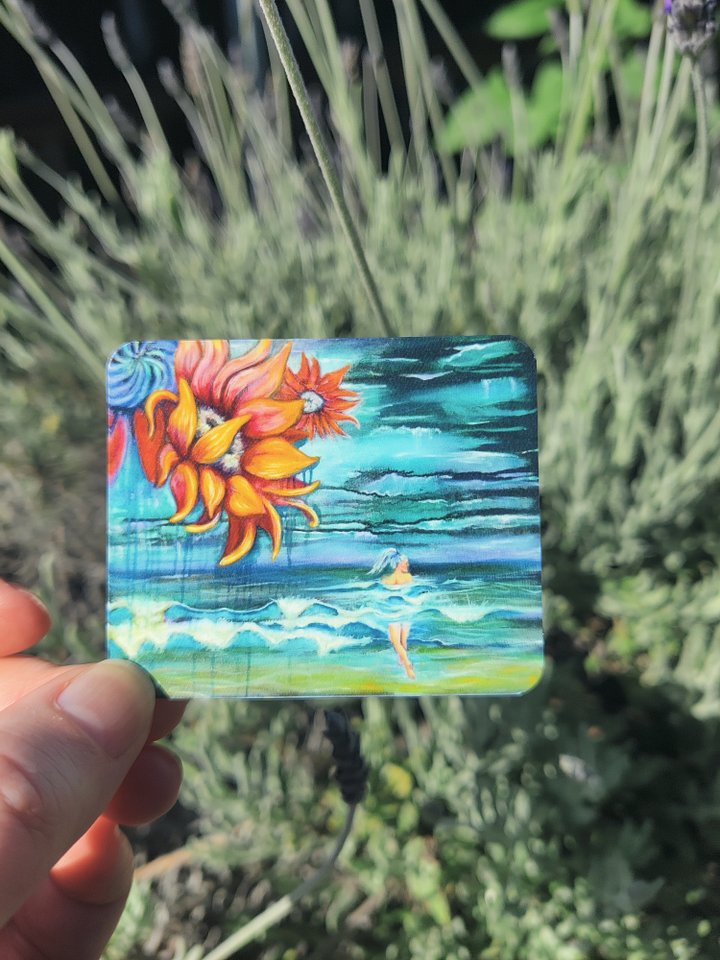 Running towards the Horizon Sticker product image (1)