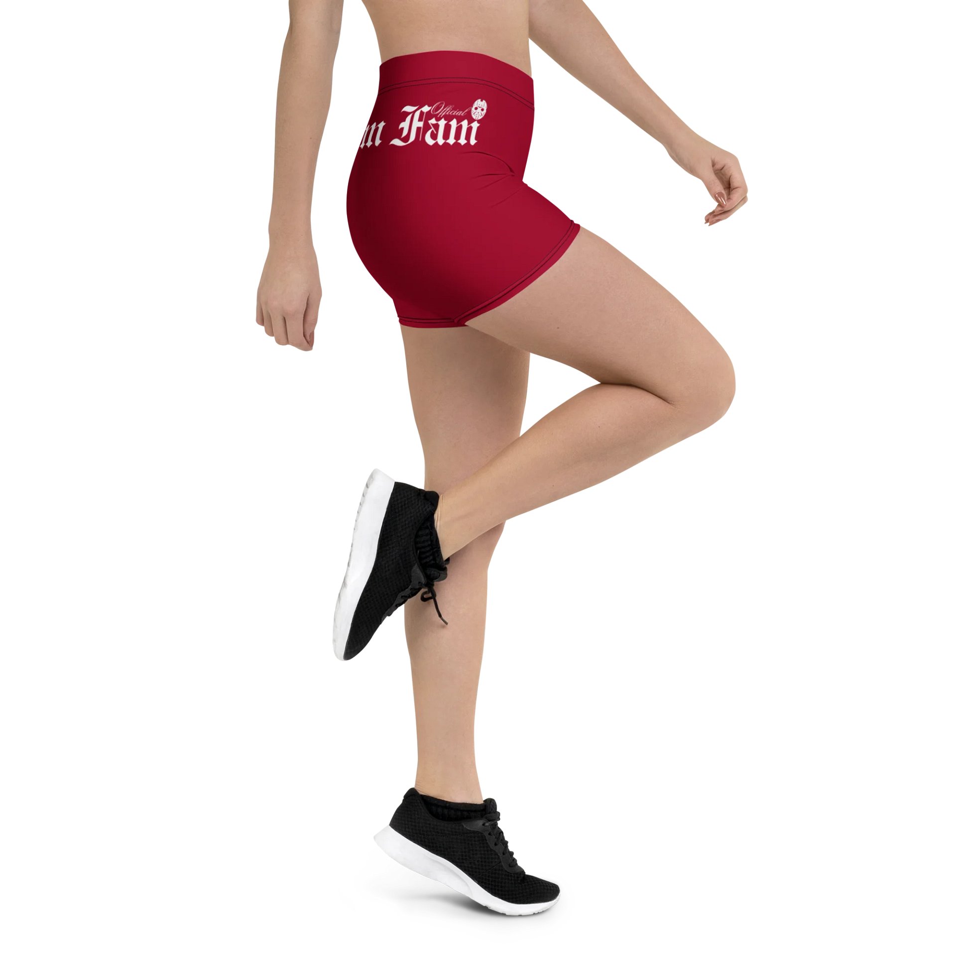 GRIMFAM - PERKY PEACH GYM SHORTS #1 Crimson Red product image (4)