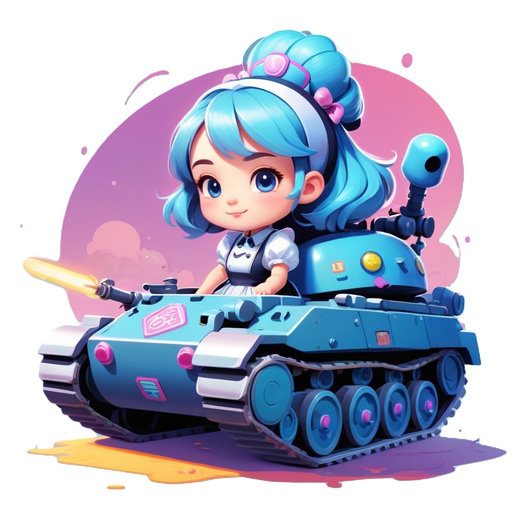 Chibi Maid Tank Set A - Pin Button Collection product image (3)