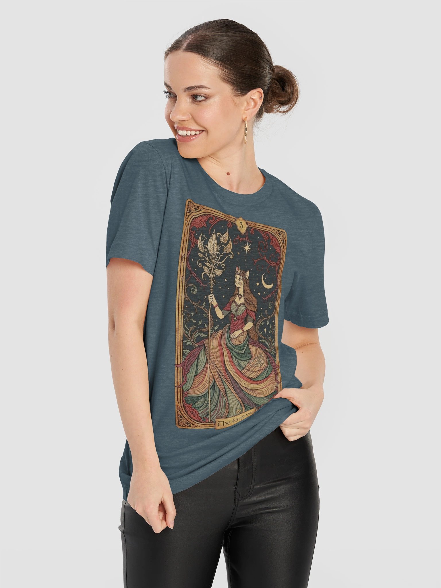 The Empress Tarot Shirt, Art Nouveau Style Graphic Tee, Mystical Feminine Gift product image (12)