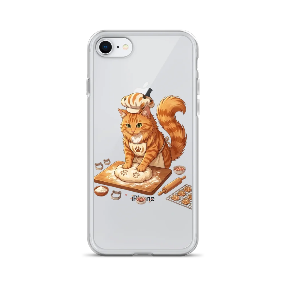 Baker Cat clear phone case product image (28)