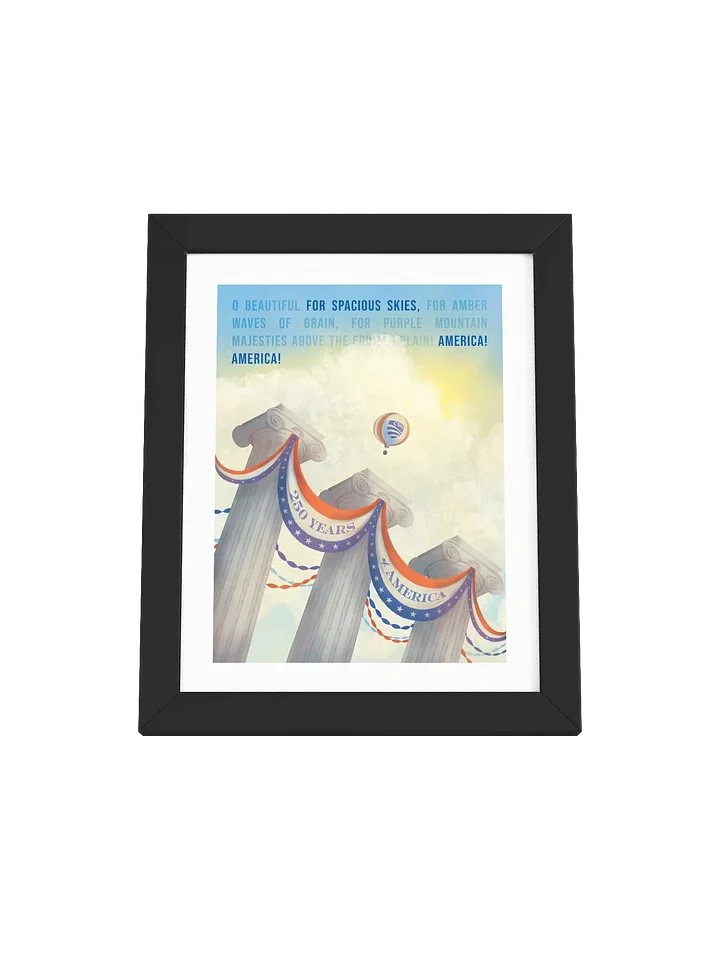 250 Years Illustration — Framed Print product image (1)