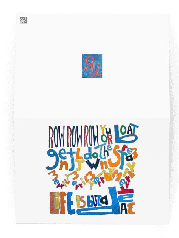 Row Row Row Your Boat Greeting Card product image (2)