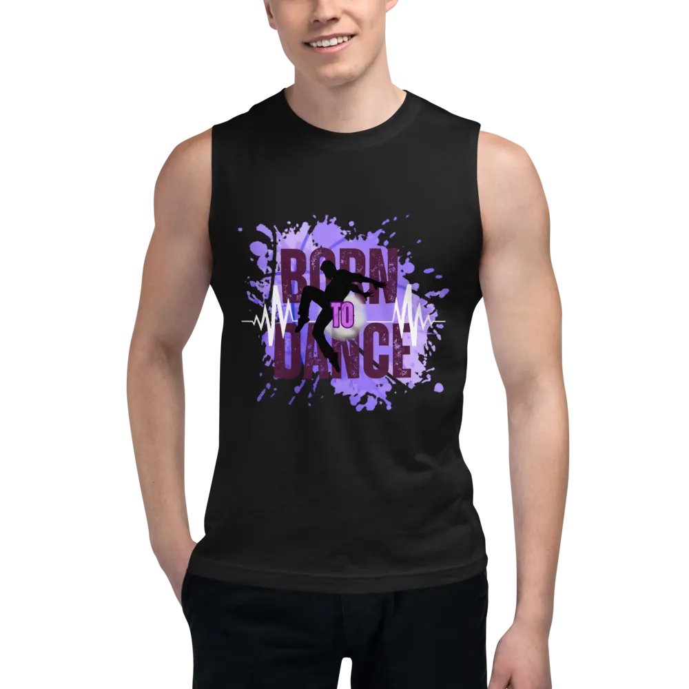Expressive Born to Dance His Silhouette Muscle Tank product image (5)