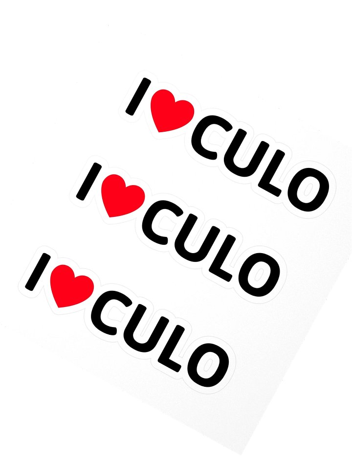I ♥️ CULO stickers product image (2)