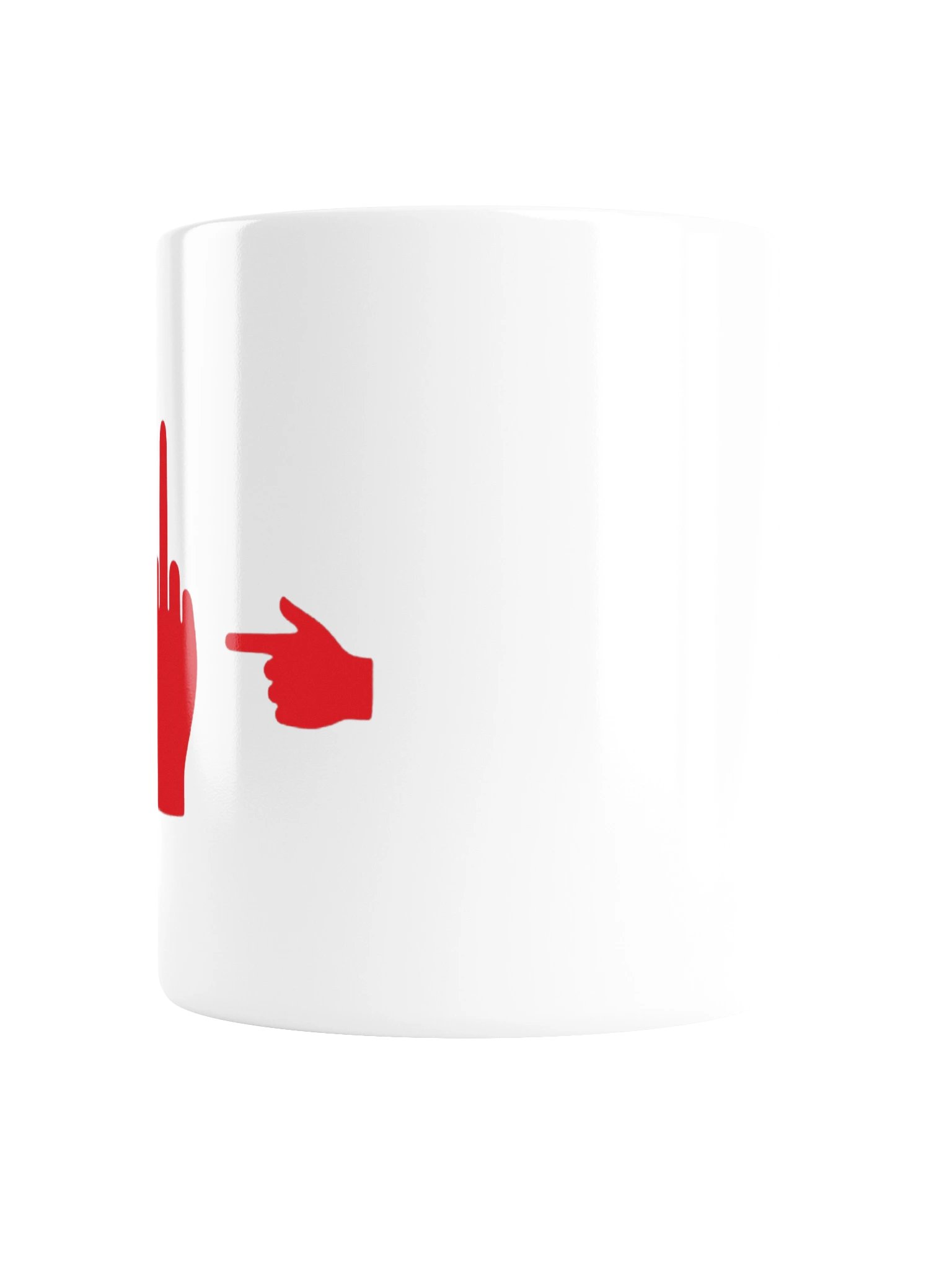 No ShopCo Middle Finger Mug - Red Artwork product image (2)