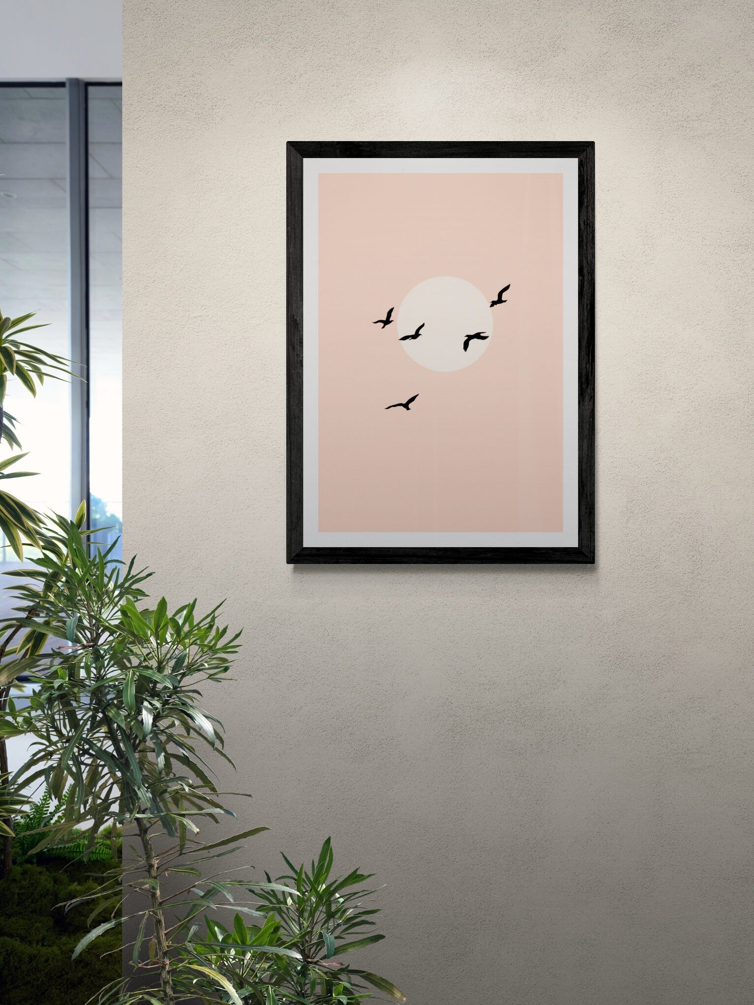 Pink Sunset Birds product image (1)