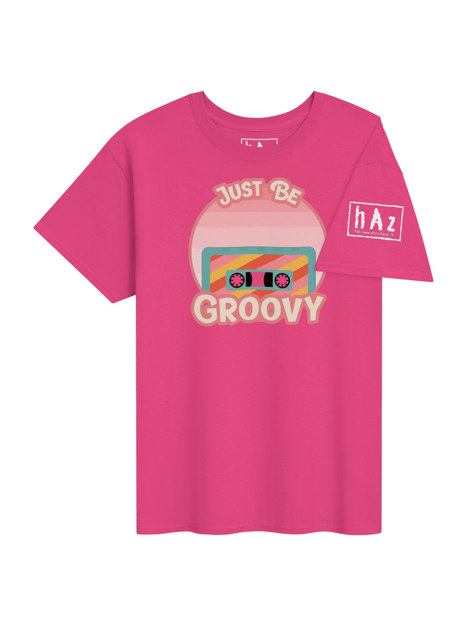Just Be Groovy – Retro Cassette Graphic Tee product image (2)