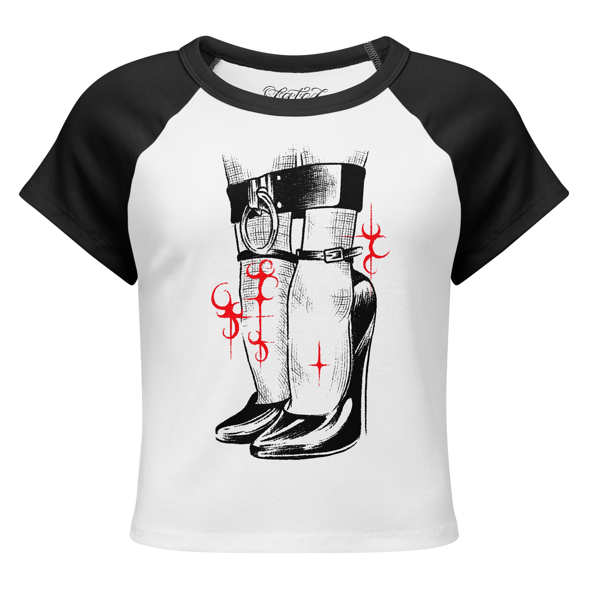 Cyber $teppin’ - cropped ringer T product image (1)