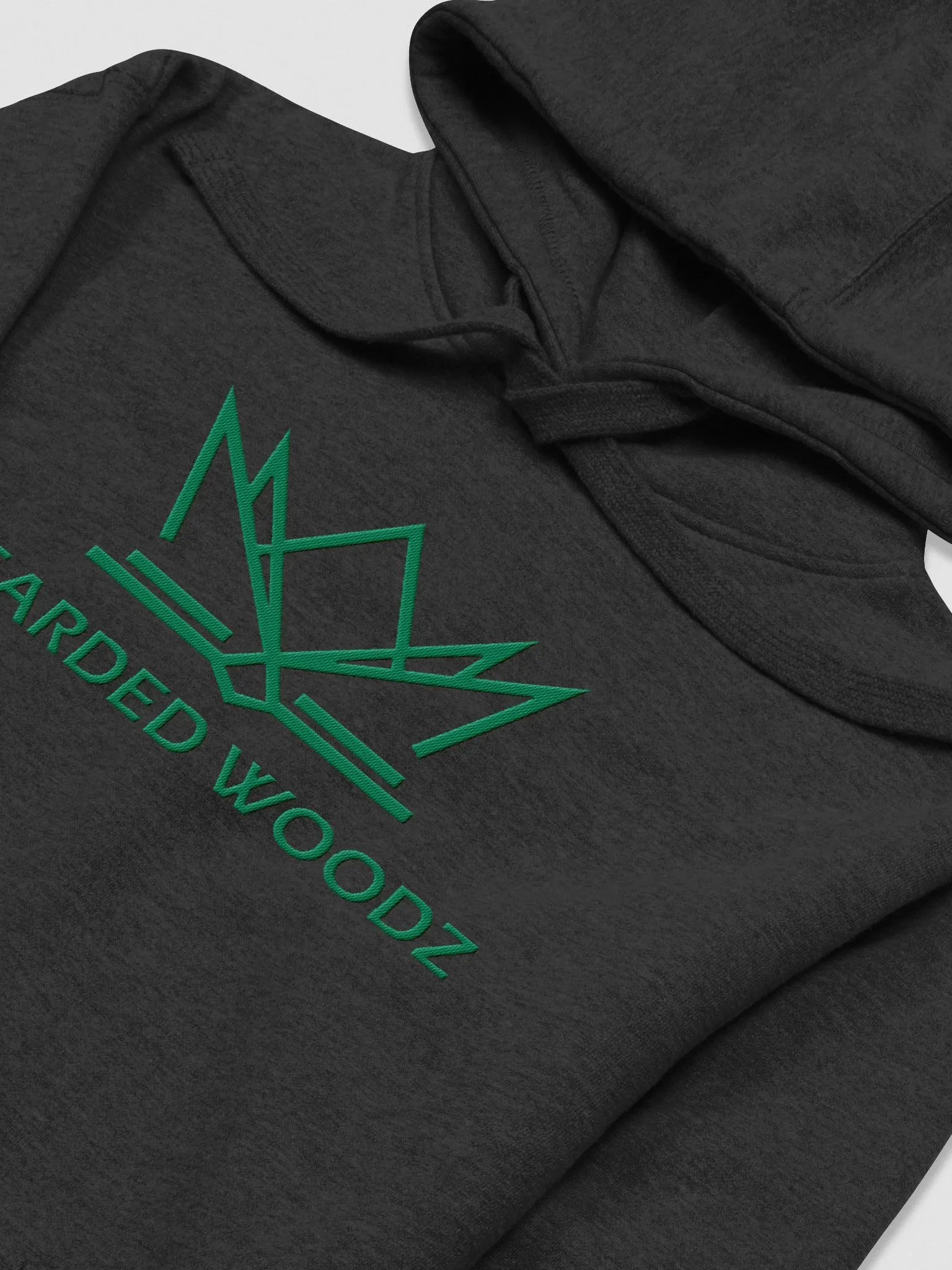 Men's Classic Bearded Woodz Hoodie (Green Embroidery) product image (2)
