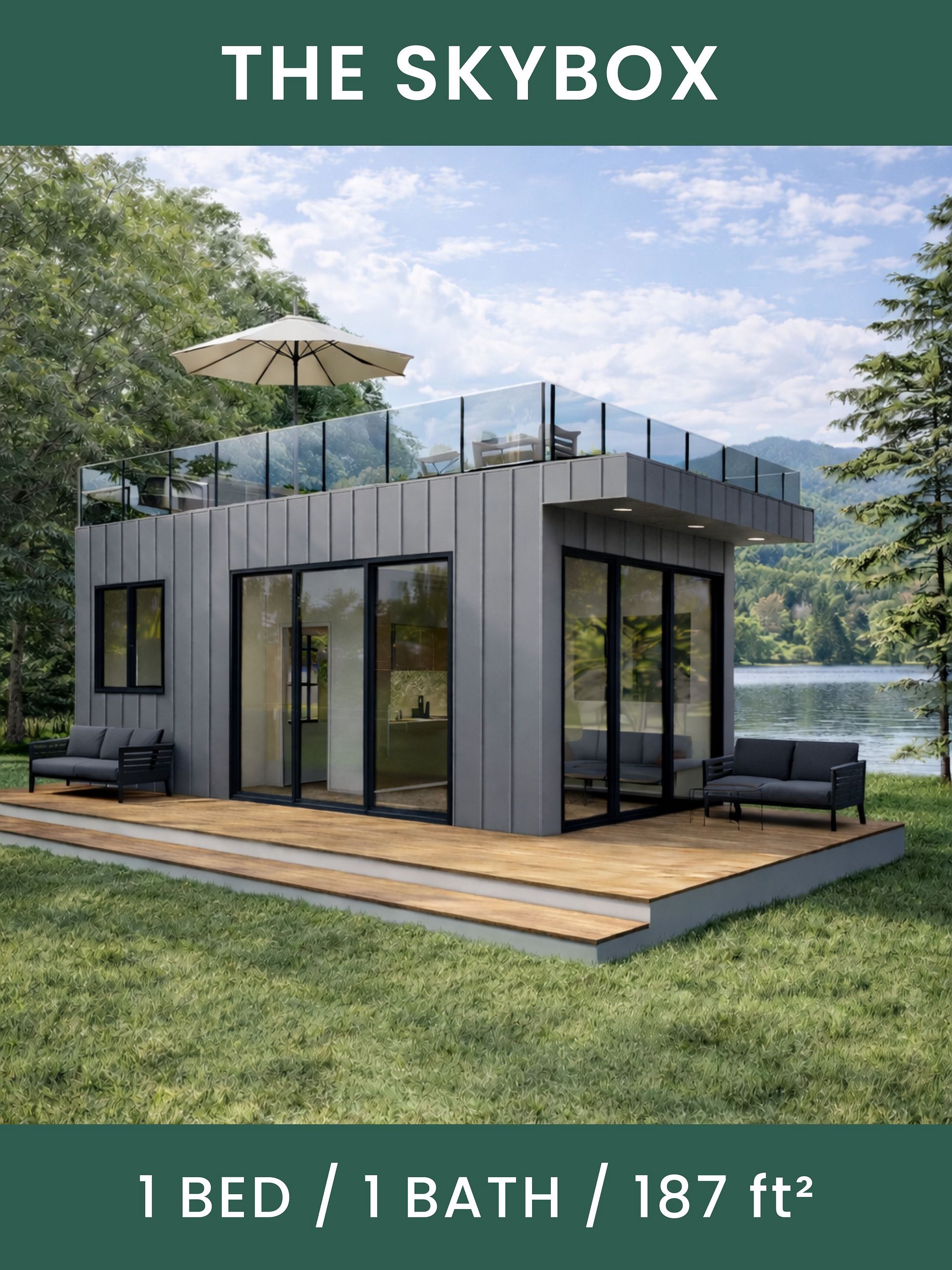 The Skybox Tiny House Blueprint Set (CAD File + Materials List) product image (1)
