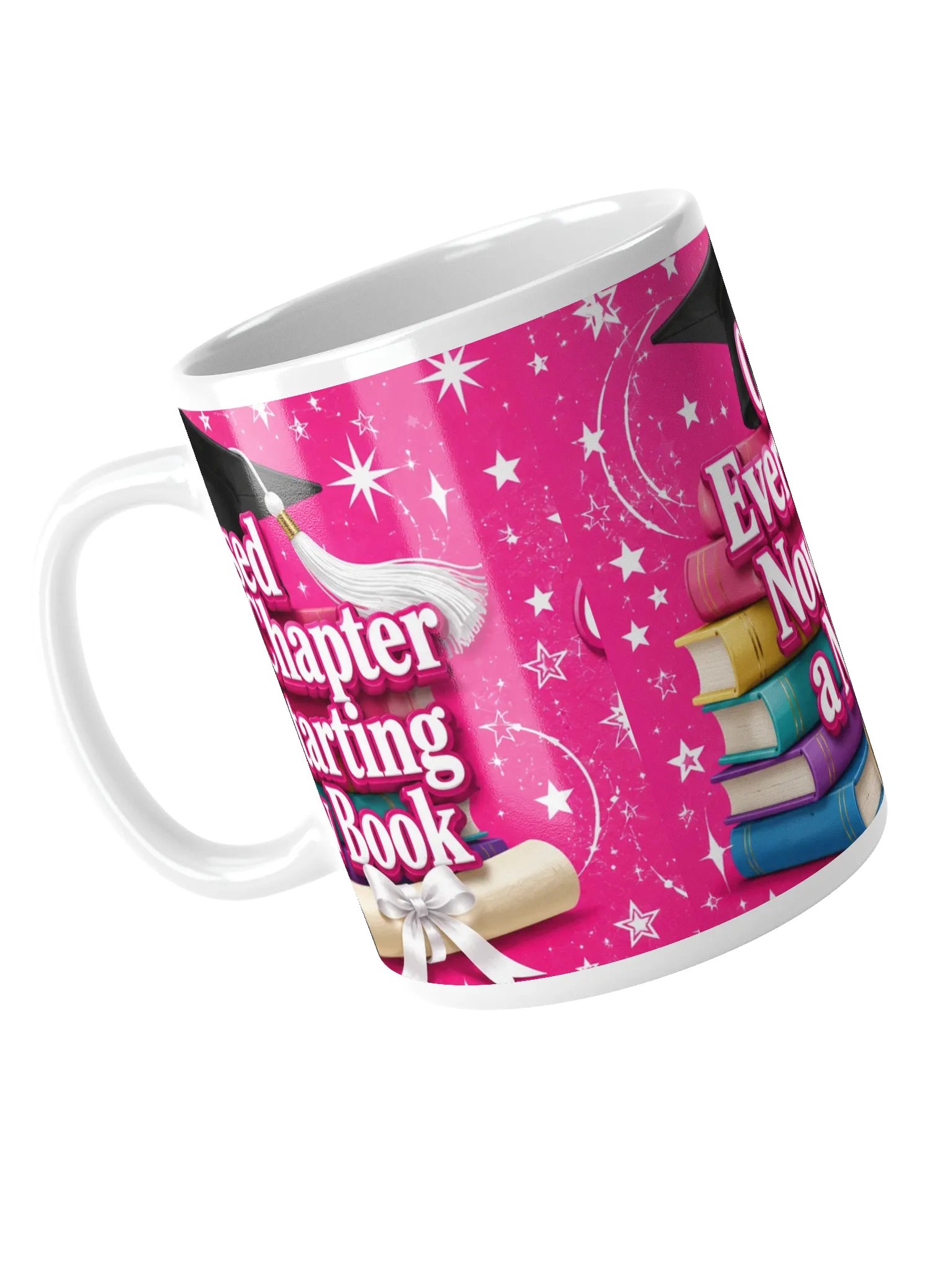 Closed Every Chapter — White Glossy Graduation Mug 11oz product image (5)