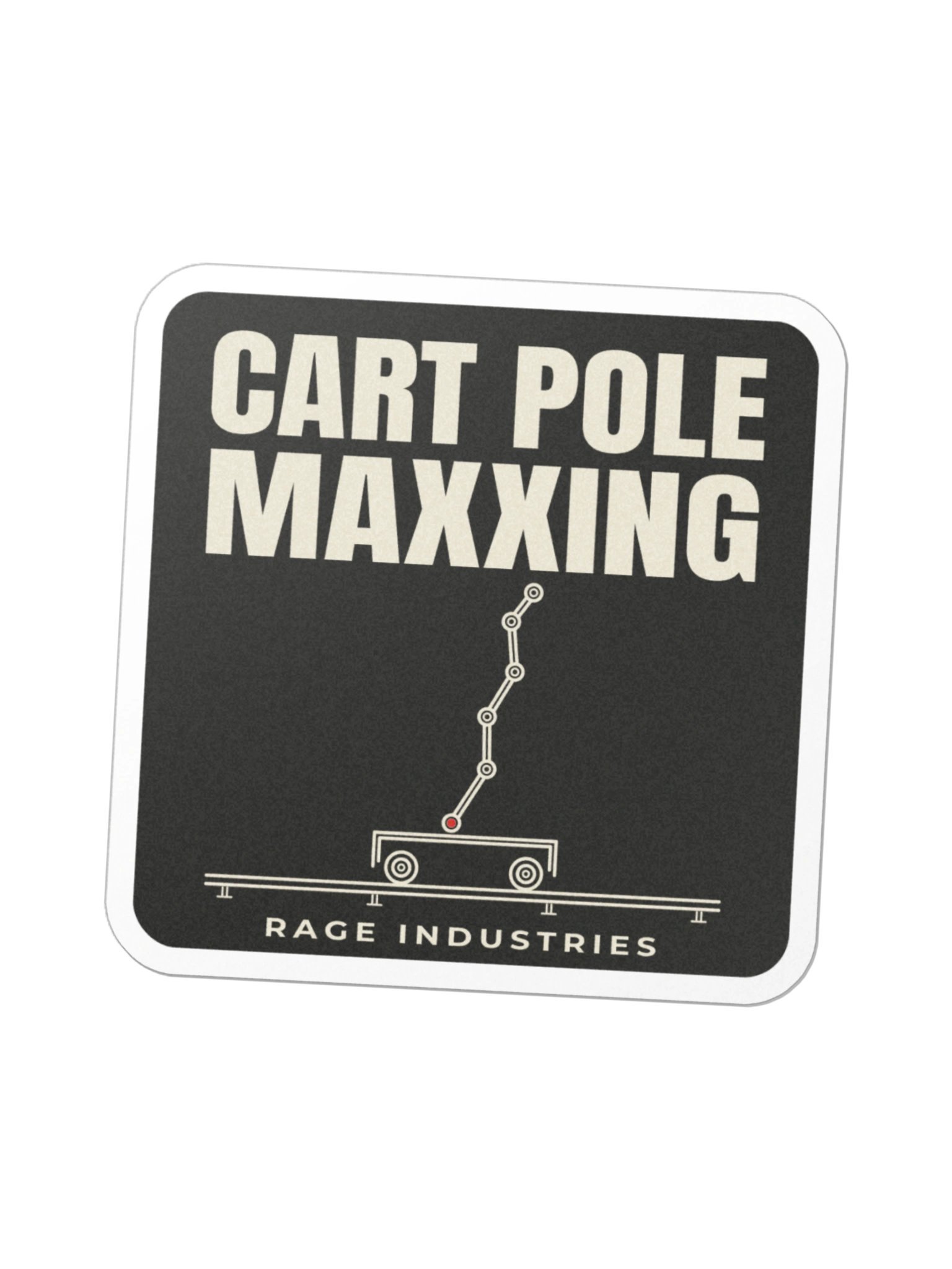 Cart Pole Maxxing Die-Cut Sticker product image (1)