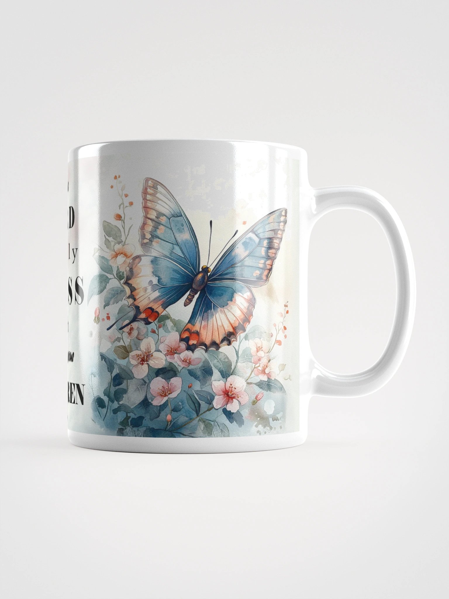 Psalm 115 Christian Coffee Cup, Floral Tea Mug, Coffee Mug Christianity, product image (2)
